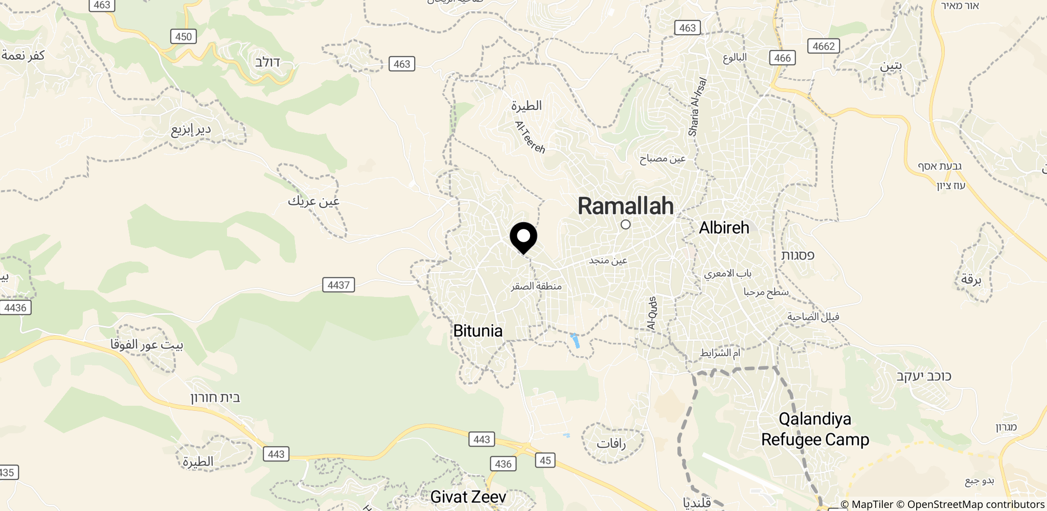 Ramallah og Vestbreden, stedet for Fatah-konferencen