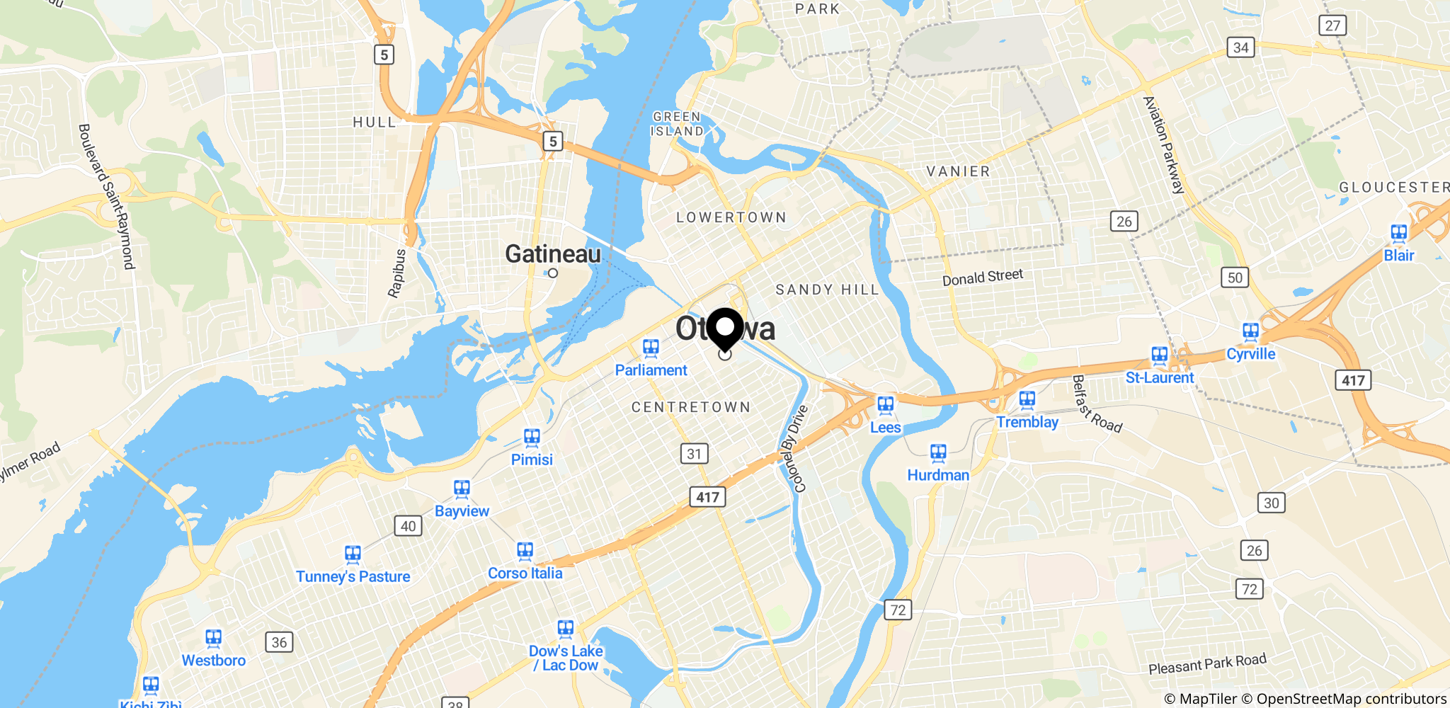 Ottawa, Ontario, Canada – hovedstad og politisk centrum hvor udvidelsen af MAID har været genstand for beslutninger.