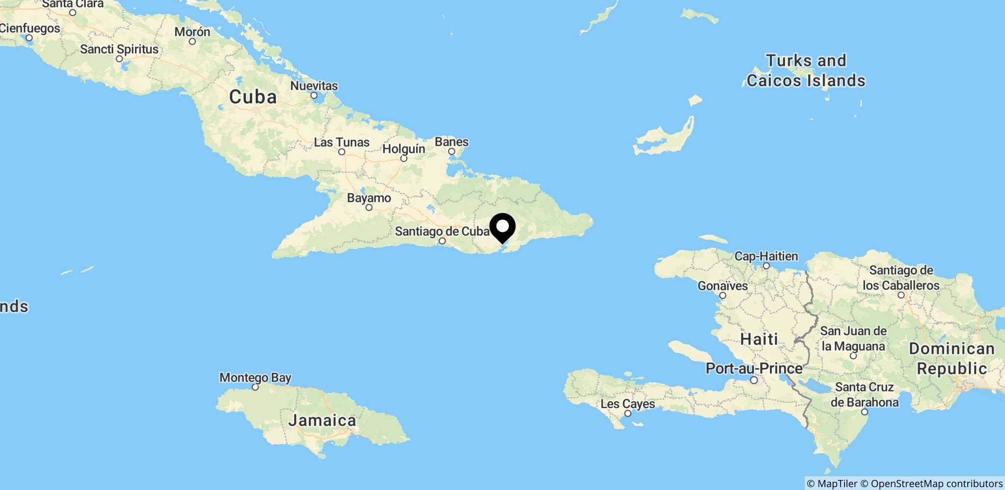 Guantánamo-basen, østlige Cuba – den amerikanske militærbase nævnt i artiklen