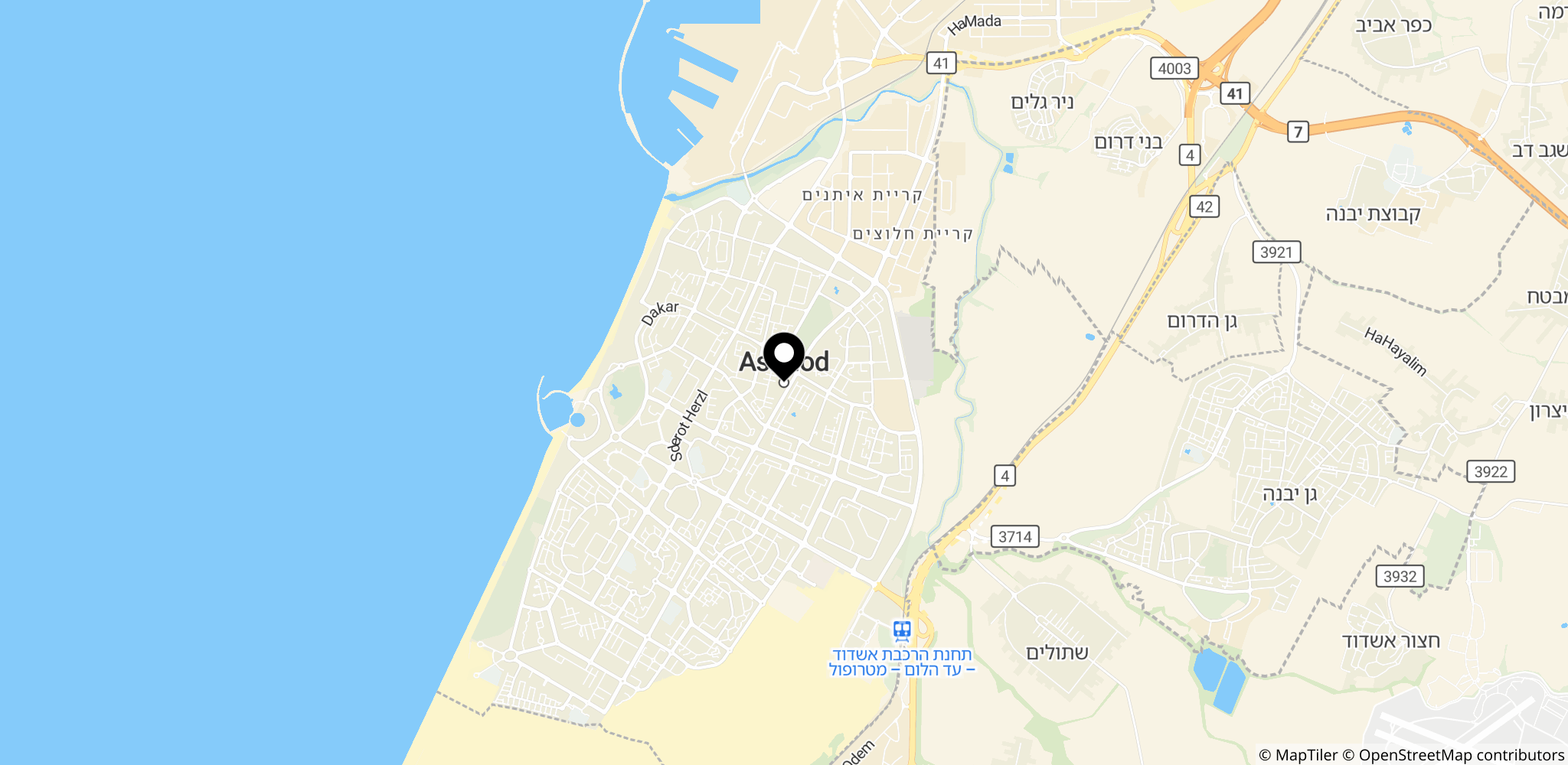 Ashdod havn ved Israels sydlige kyst, hvor hændelsen fandt sted med flotilleaktivister og Ben-Gvir.