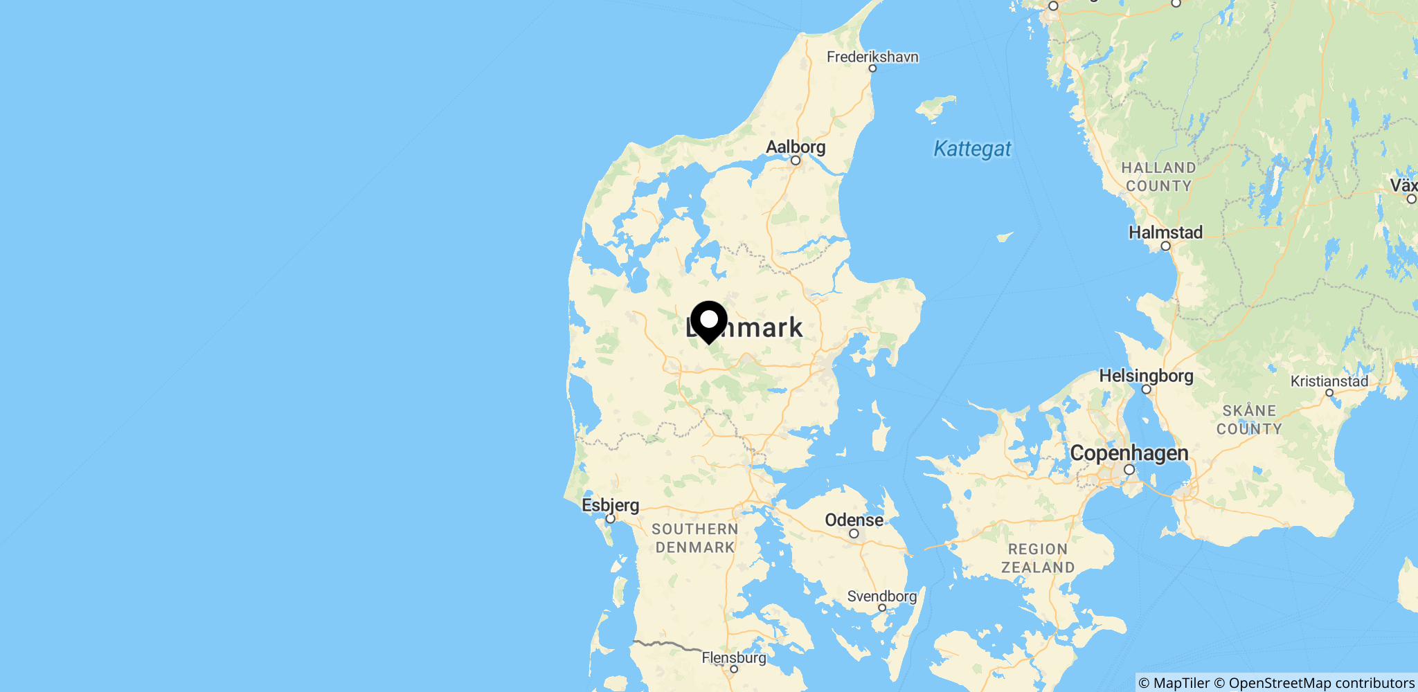 Området dækker hospitaler i Region Midtjylland, Danmark