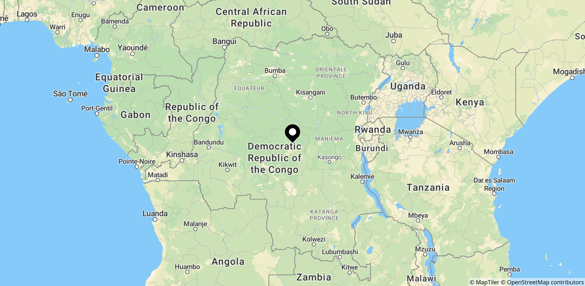 Demokratiske Republikken Congo som destinationsland for migranter udsendt fra USA