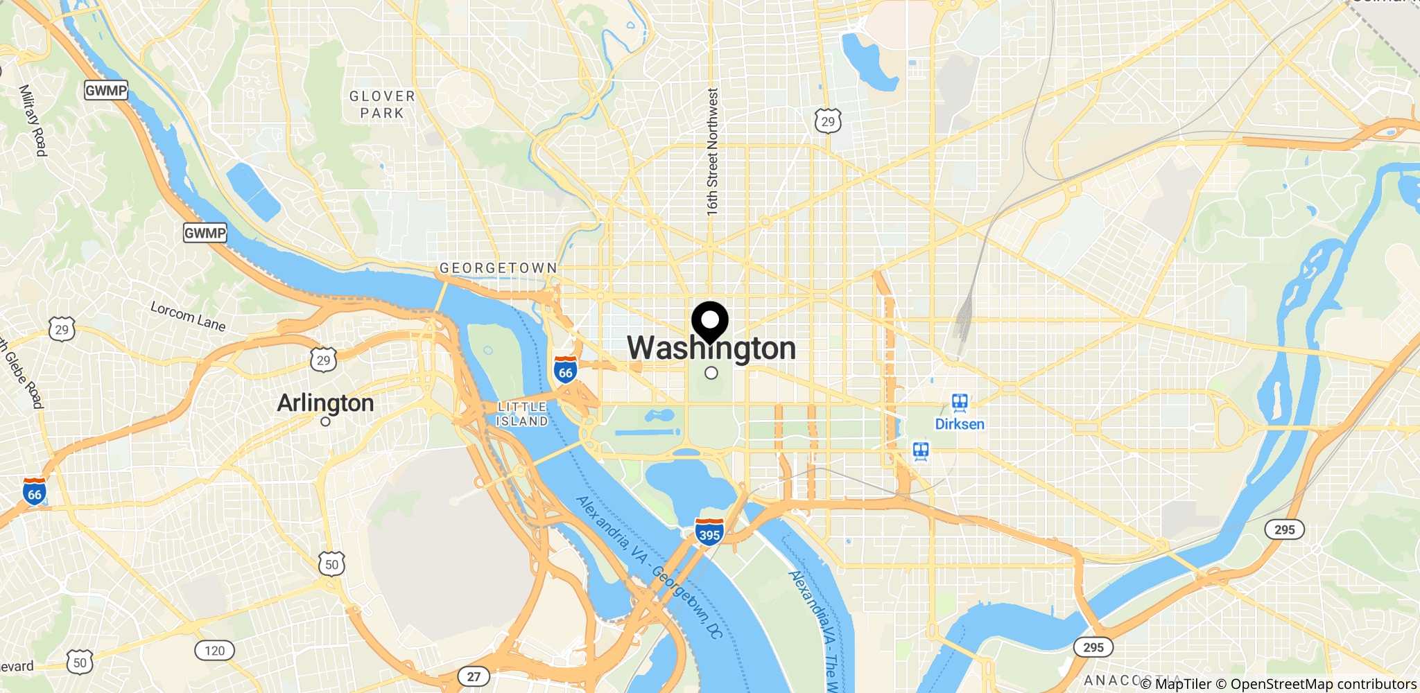 Området omkring Det Hvide Hus i Washington, DC, hvor skyderiet fandt sted og præsidentparret blev evakueret