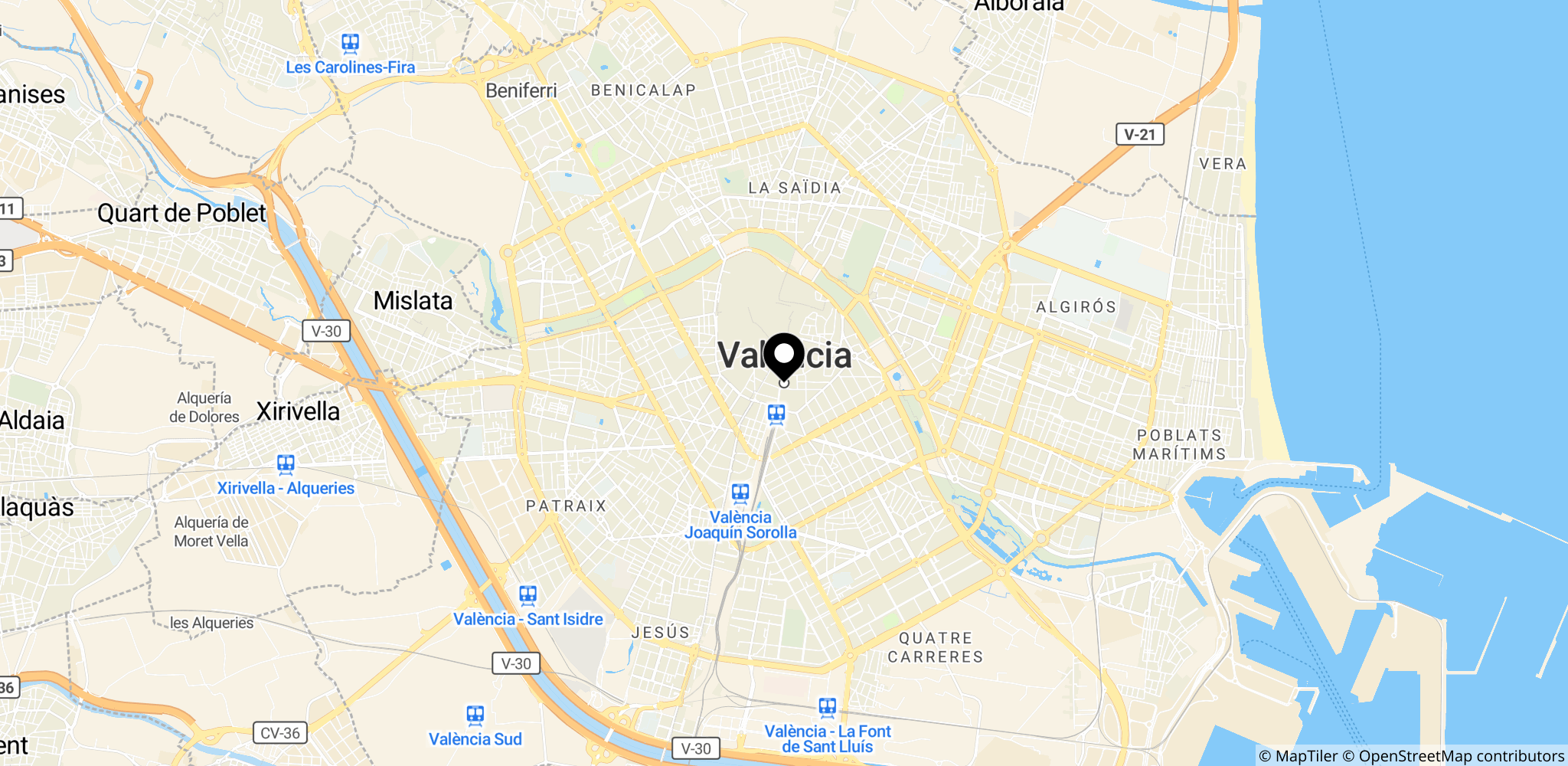 Valencia i Spanien, hvor Ford planlægger at bygge et nyt Bronco-medlem fra 2028.