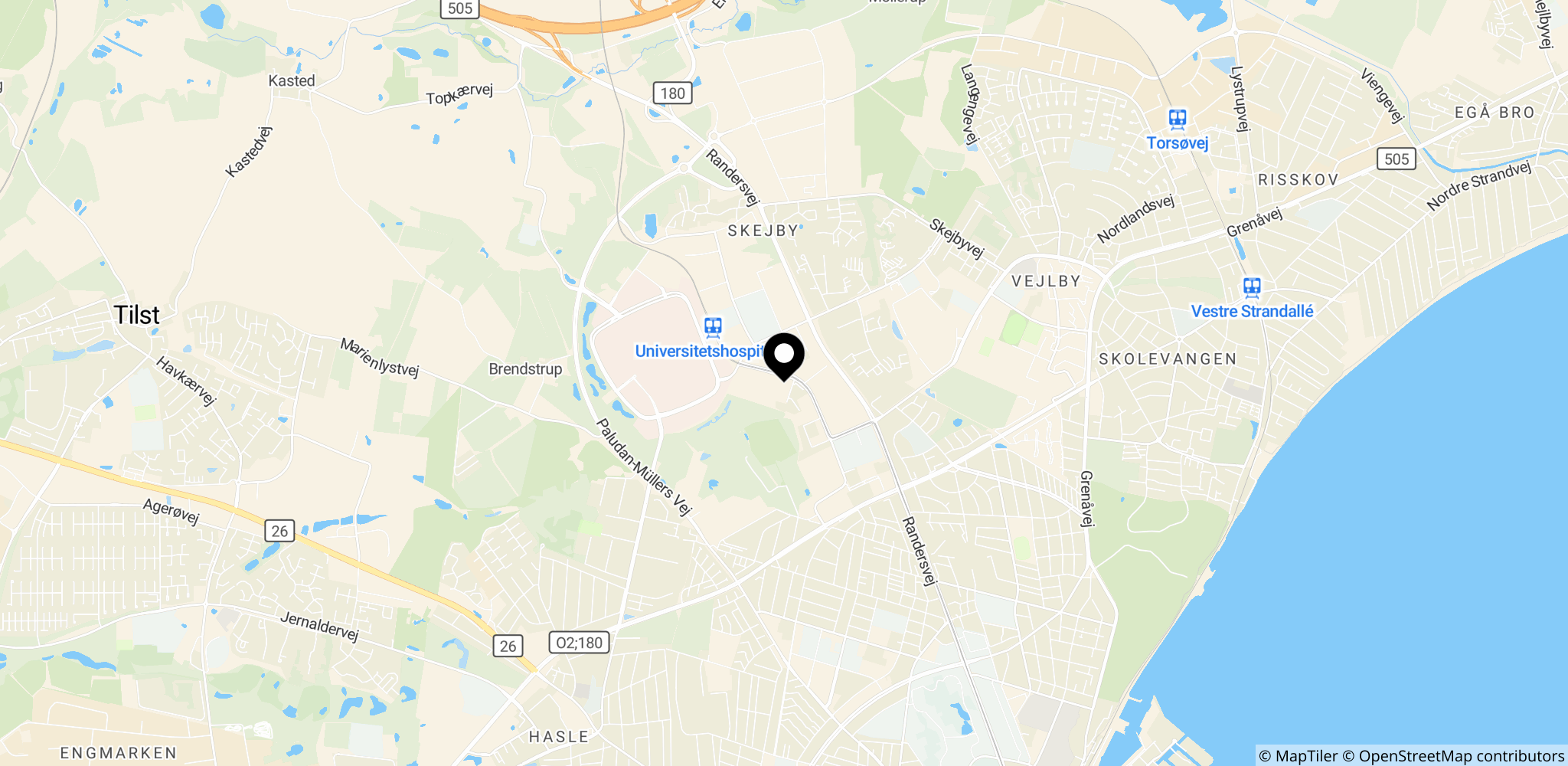 SOSU Østjylland-skolen i Aarhus, stedet for sagen om negativ social kontrol