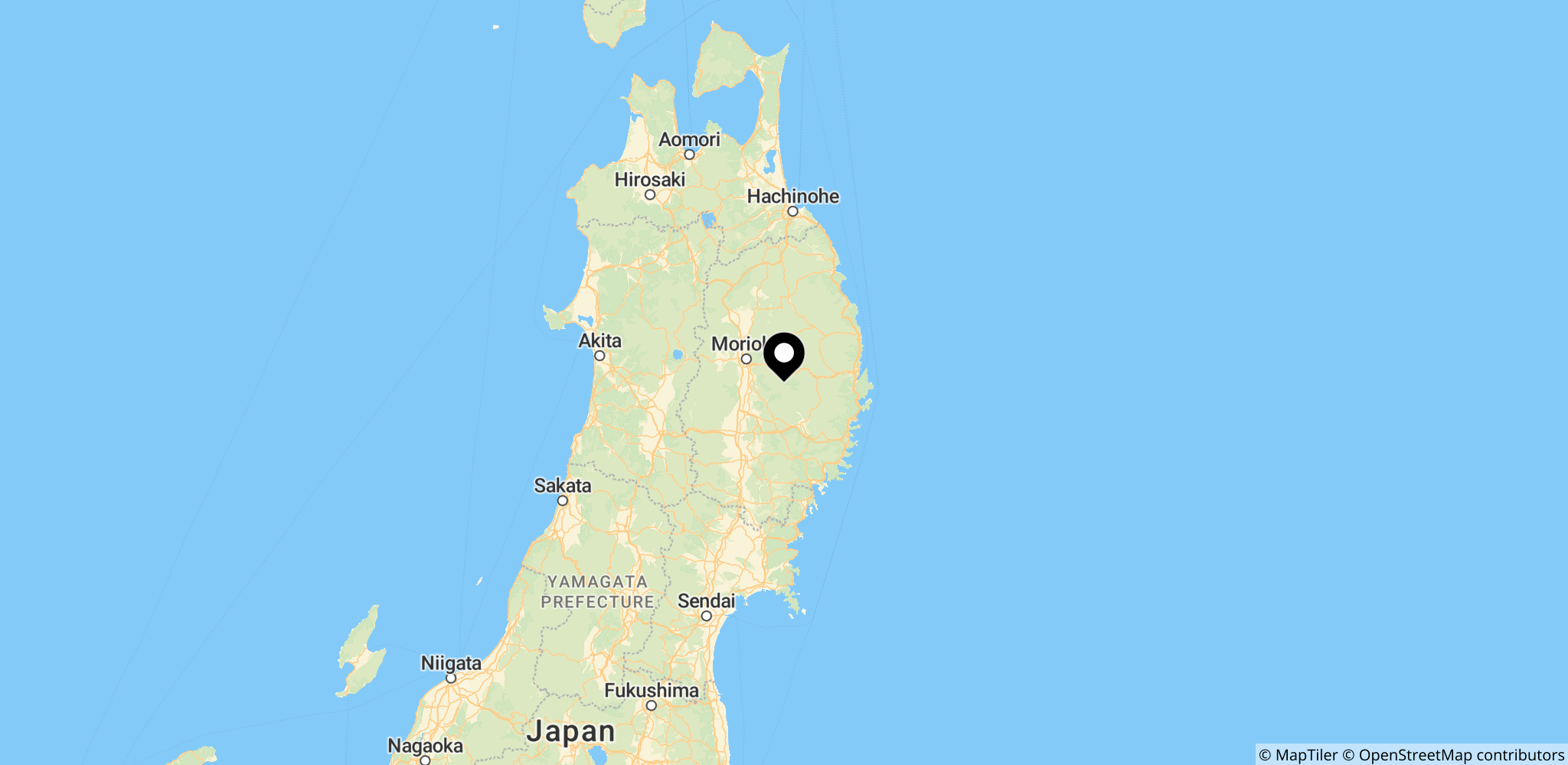 Området omkring Japans nordøstlige kyst ved Iwate-prefekturet, hvor skælvet blev registreret (epicenter tæt på Iwate) og risikoen for et nyt stort skælv.