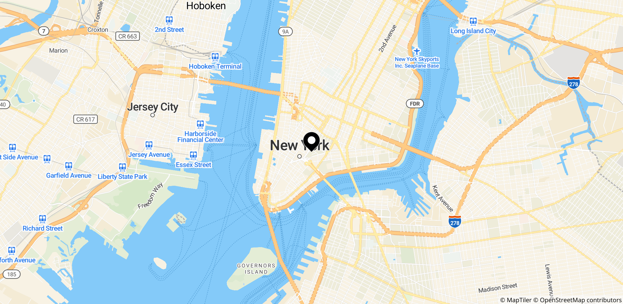 SDNY-føderale retsbygning i Manhattan (40 Foley Square) – stedet hvor CNNs sag mod Perplexity blev indledt