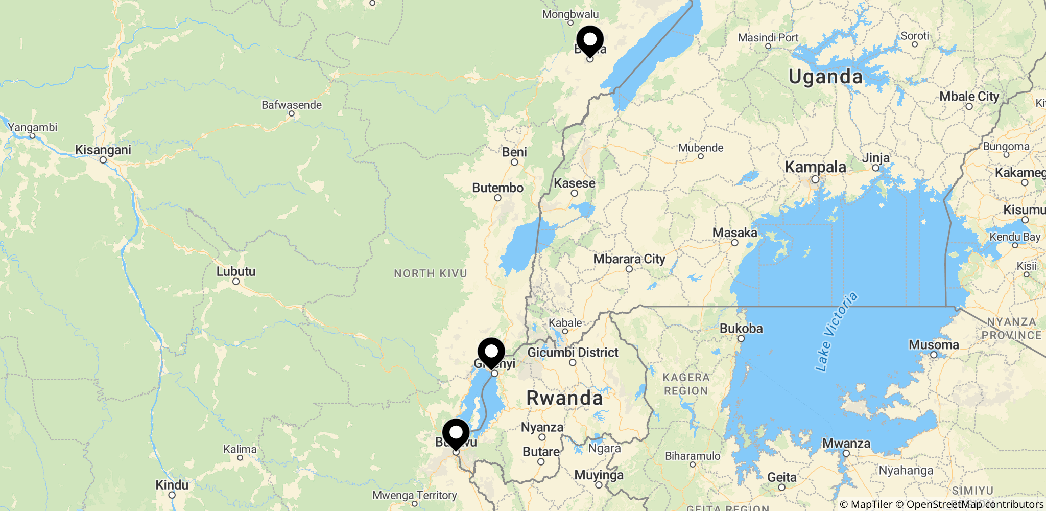 Ituri-provinsen i Østlige DR Congo — Ebola-udbruddet er koncentreret her