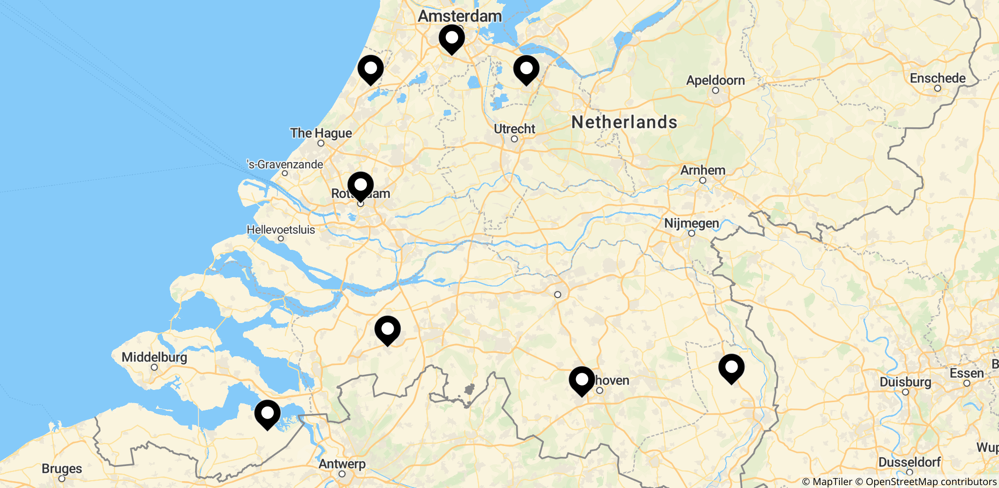 Sassenheim i Nederlandene, et af stederne hvor politiet foretog ransagninger i sagen.