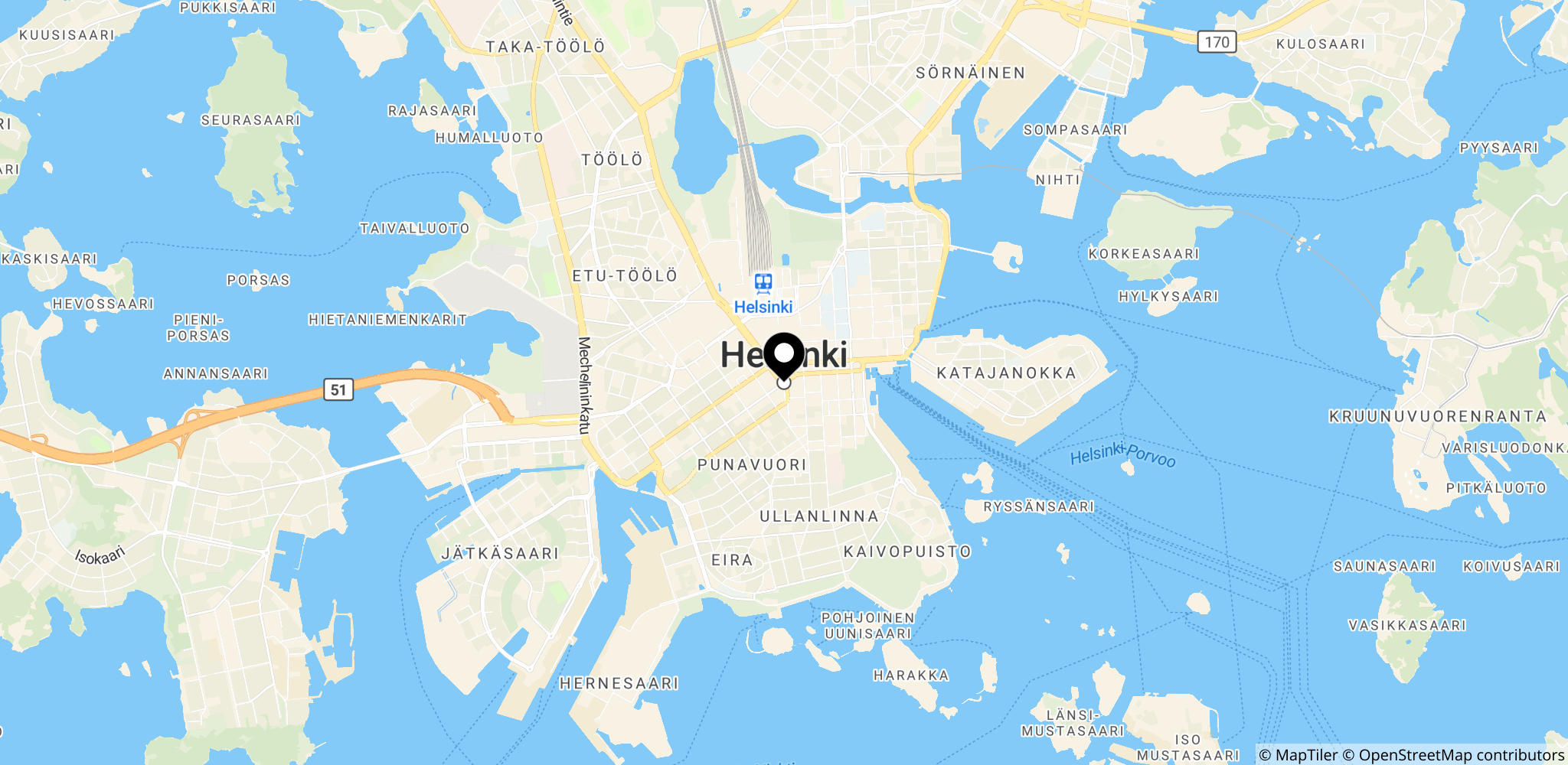 Helsinki i Finland – hvor grundlæggeren af BFW blev anholdt og hvor efterforskningen finder sted