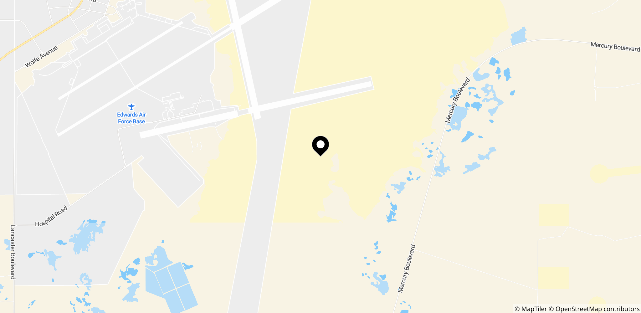 B-52-styrt ved Edwards-basen i Californien
