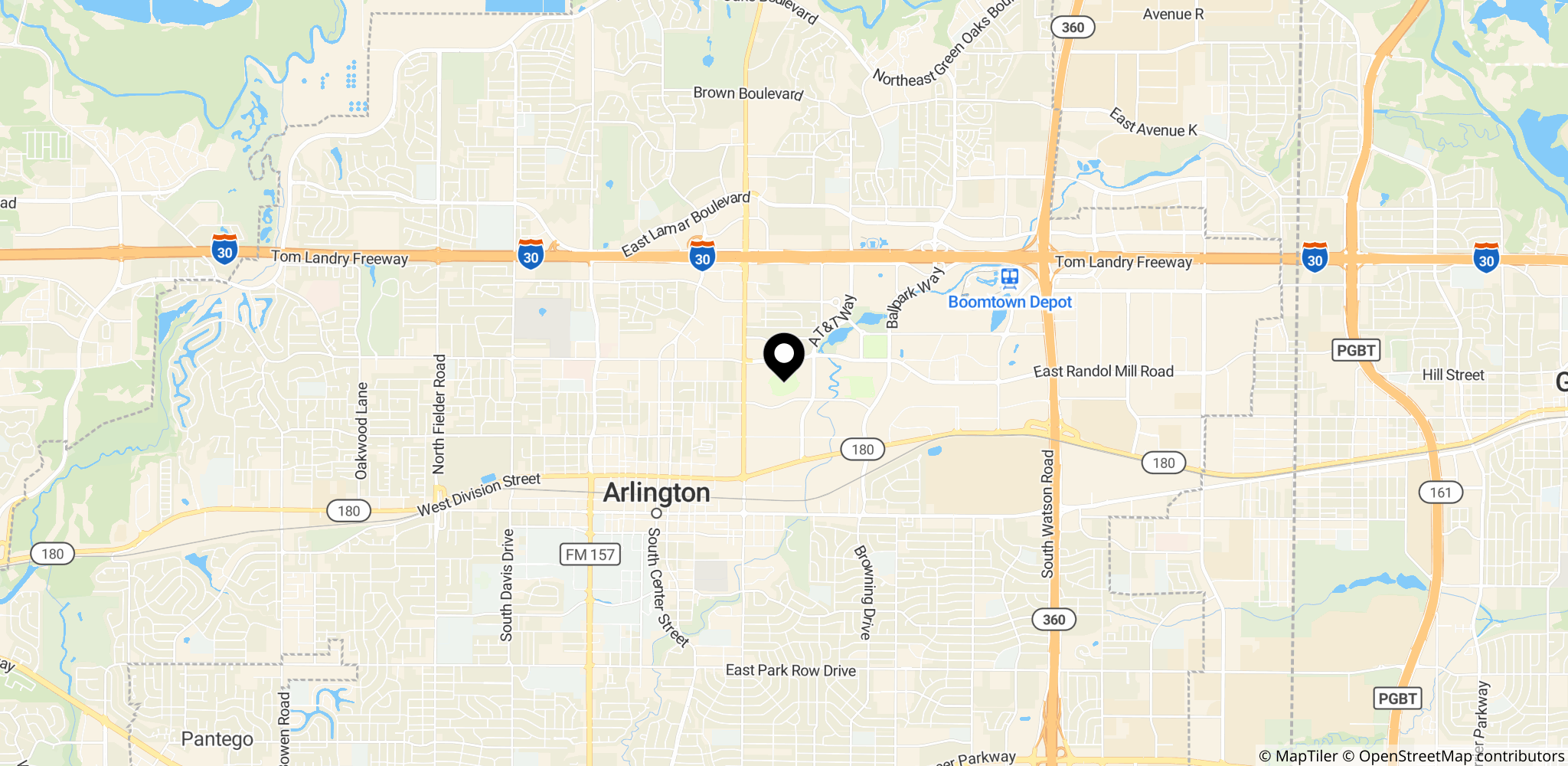 Stedet for Englands VM-kamp mod Kroatien i Arlington, Texas (AT&T Stadium)