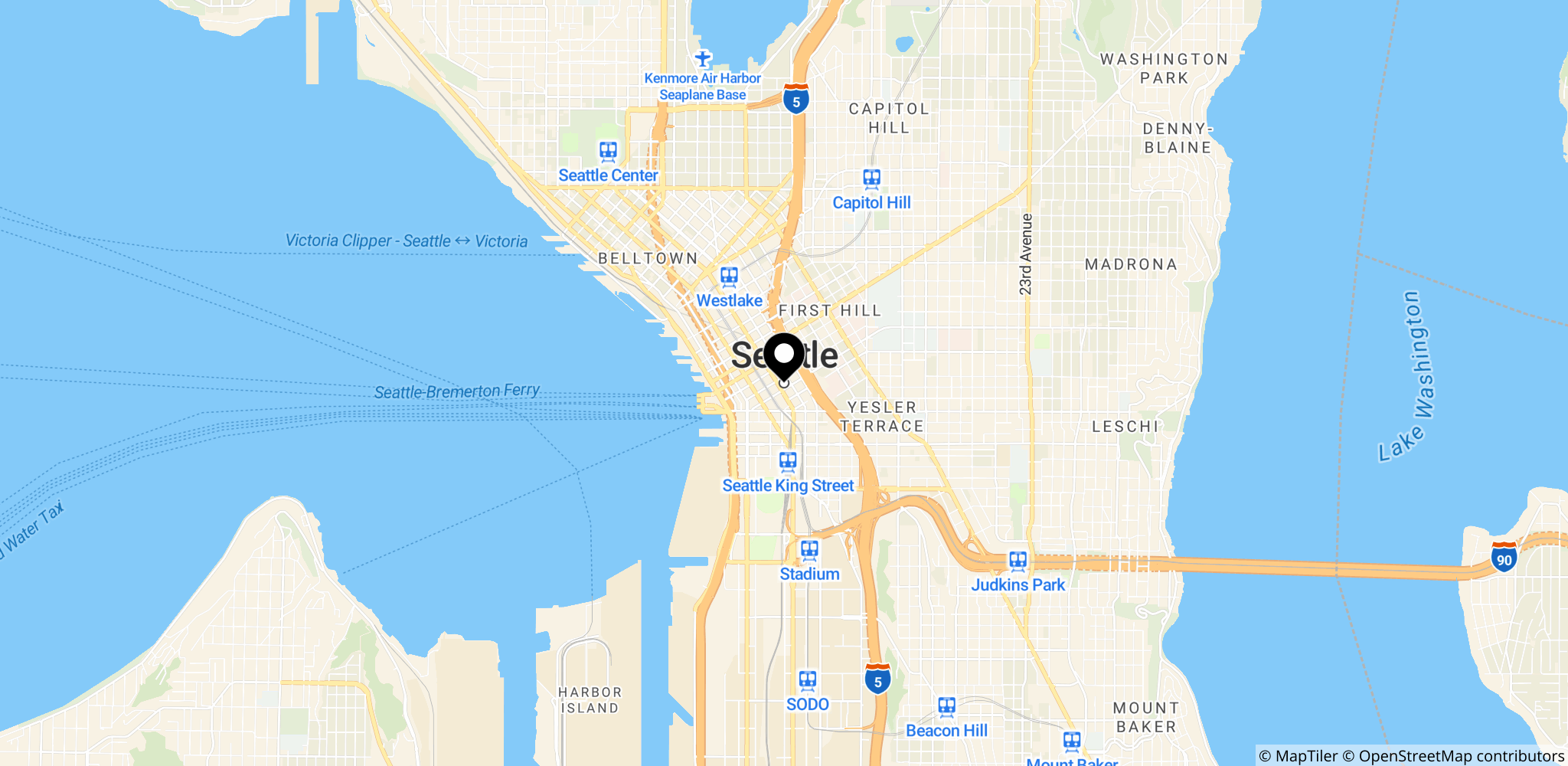 Seattle i Washington, USA – stedet for VM-kampen mellem USA og Australien