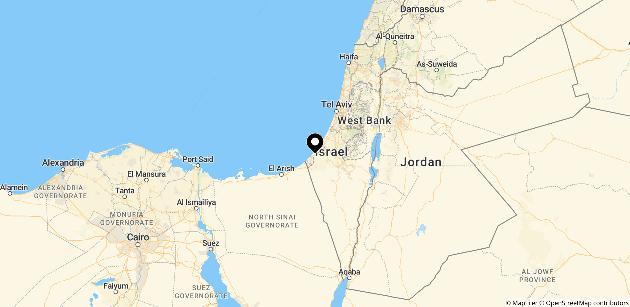 Bureij-lejren i den centrale Gaza-striben, hvor Wishah blev ramt i et israelskt angreb