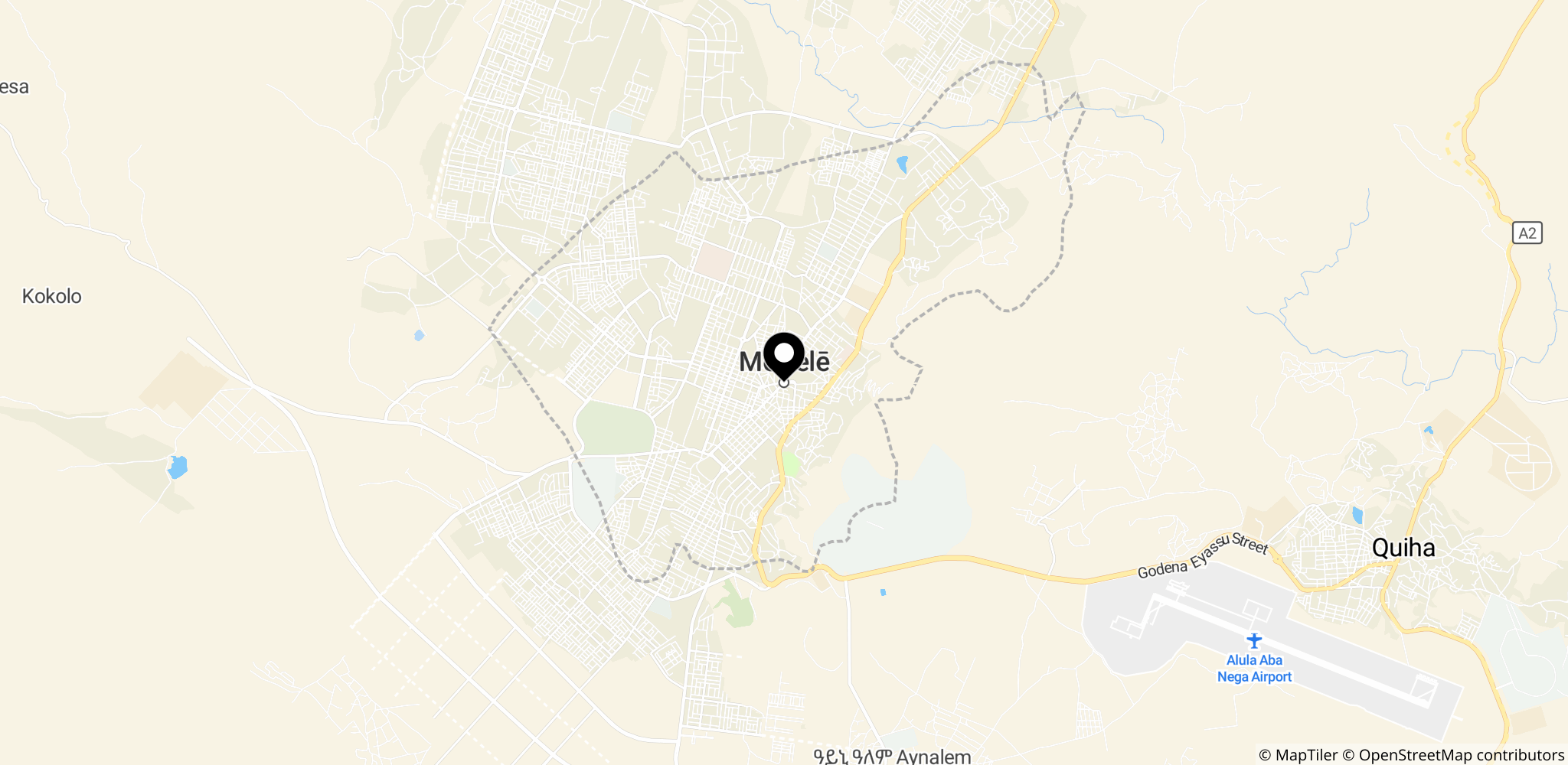 Mekelle i Tigray-regionen, et sentrum for konflikten som påvirker valget