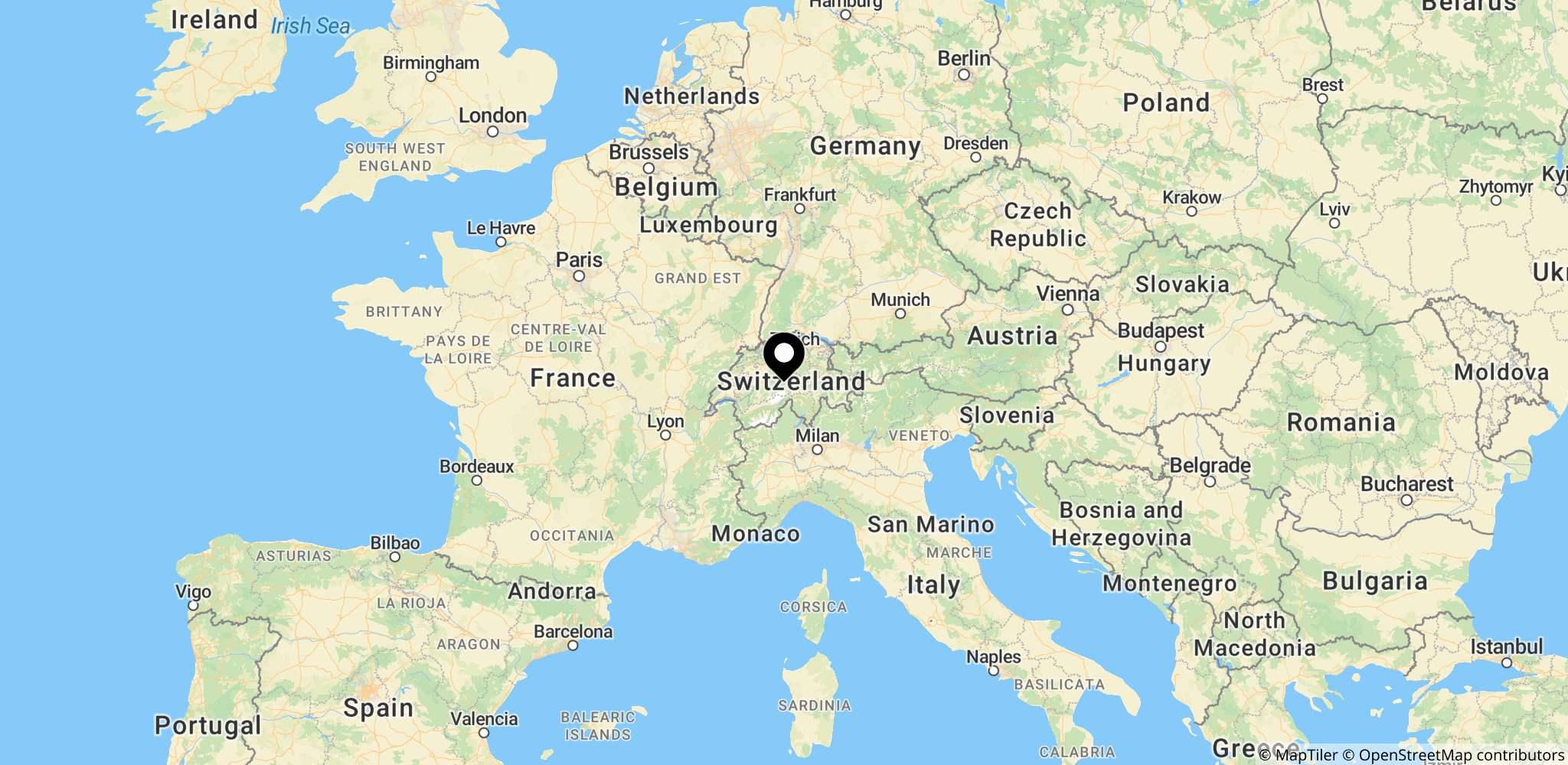 Schweiz: Stedet for Iran–USA-forhandlingerne