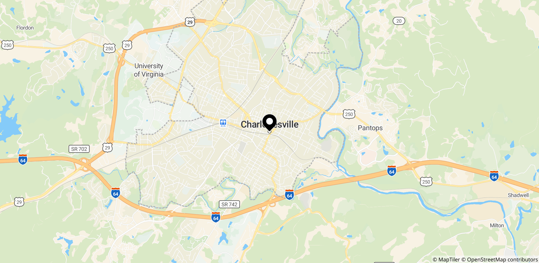 Charlottesville i Virginia, USA – stedet for Unite the Right-marchen i 2017 og relaterede anklager i sagen
