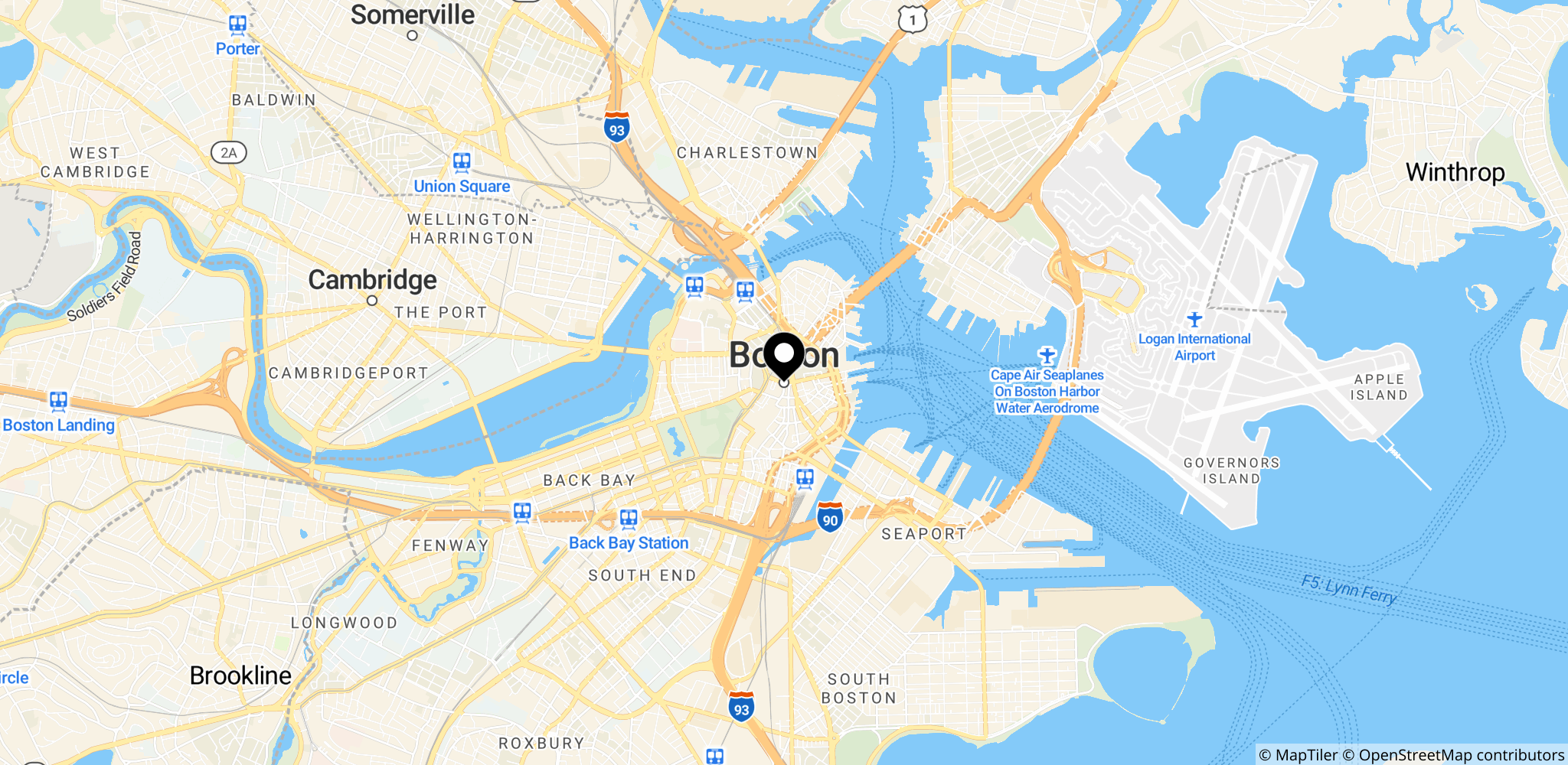 Boston, Massachusetts, hvor Englands VM-kamp mod Ghana blev afviklet