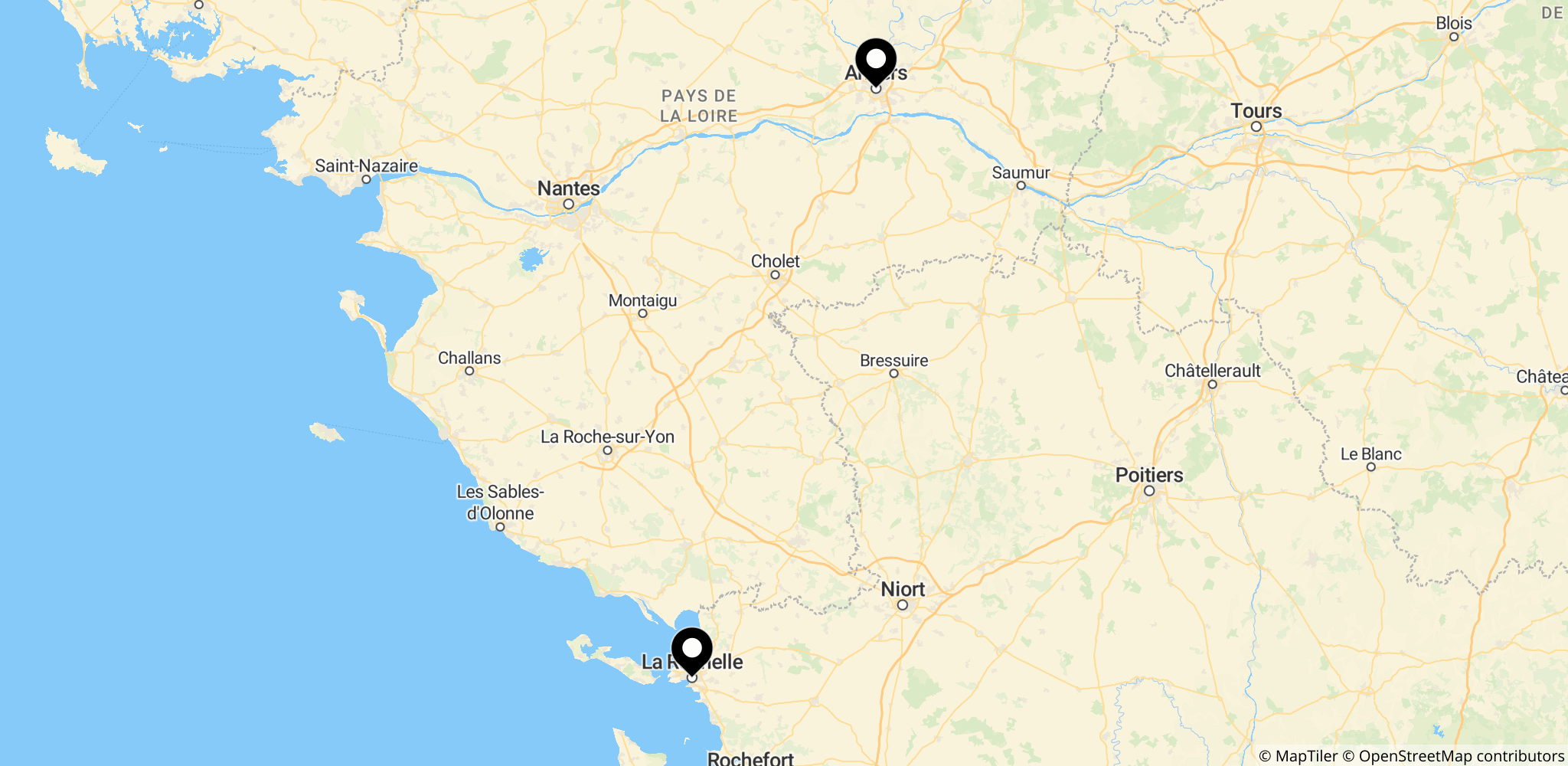 La Rochelle i vestlige Frankrig – eksempel på steder nævnt i artiklen som berørt af hedebølgen
