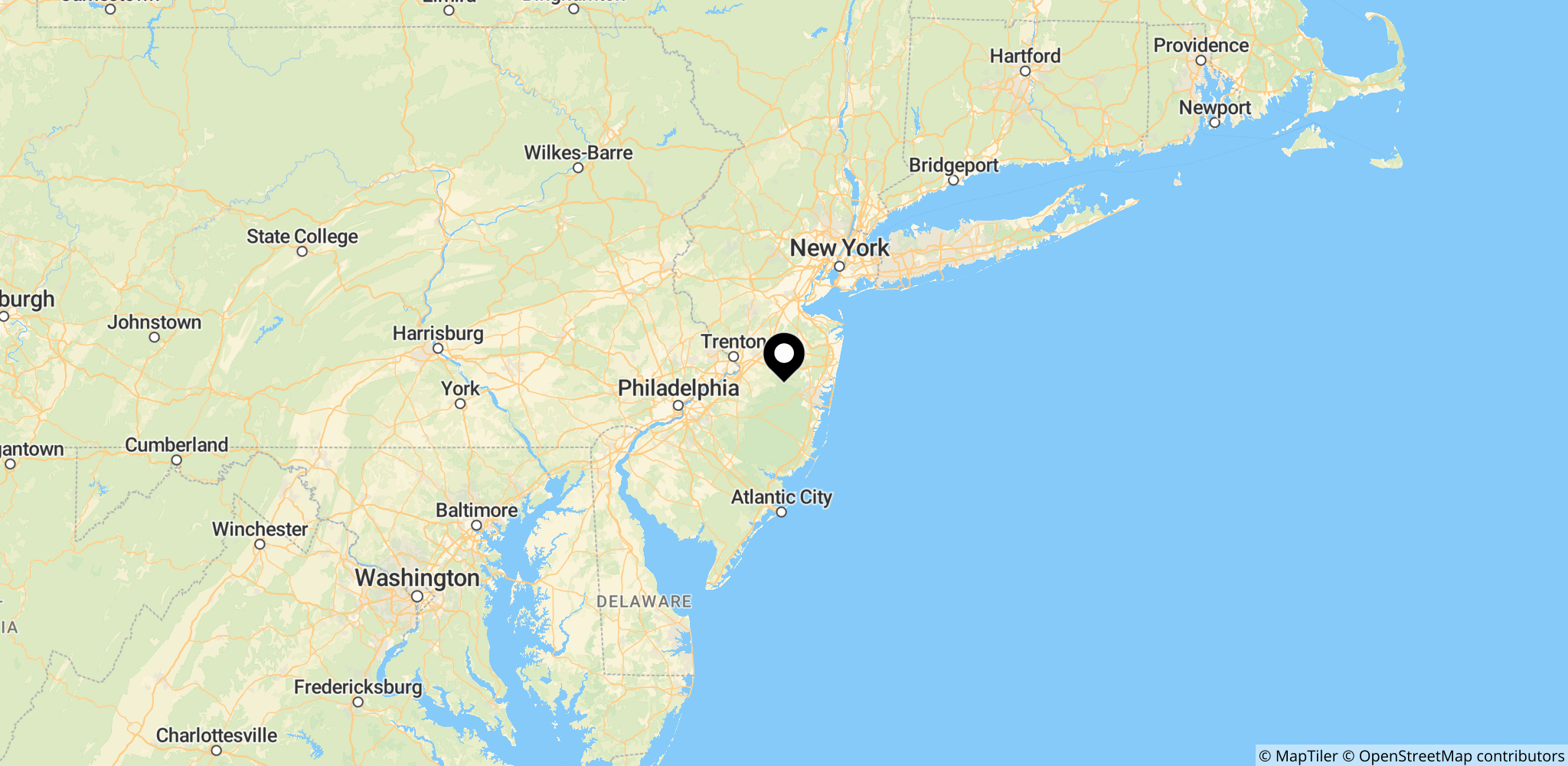 Placering af Englands VM-kamp mod Panama i New Jersey, USA