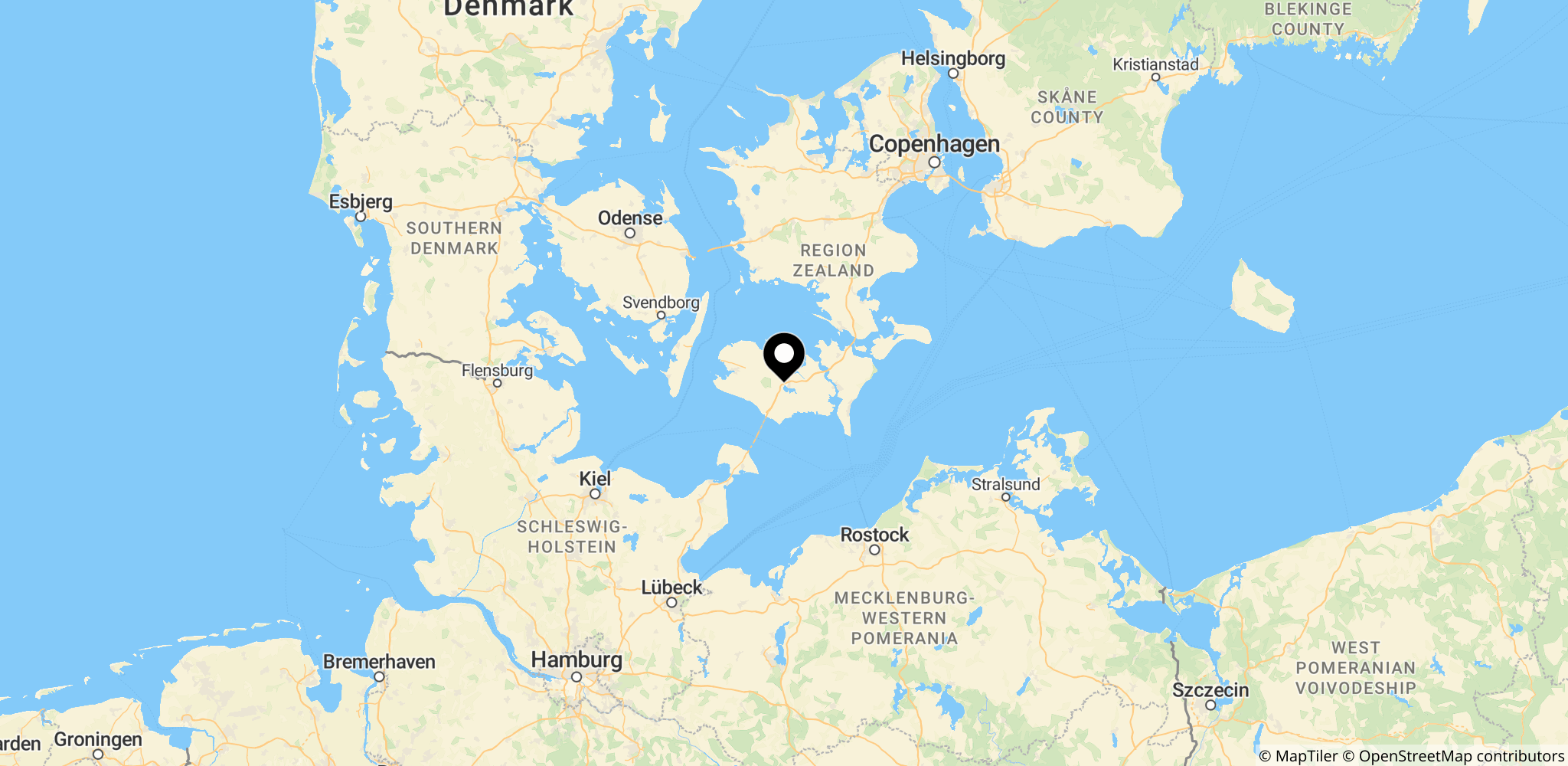 Området omkring Nørresø nordøst for Maribo, hvor Ejner blev sidst set