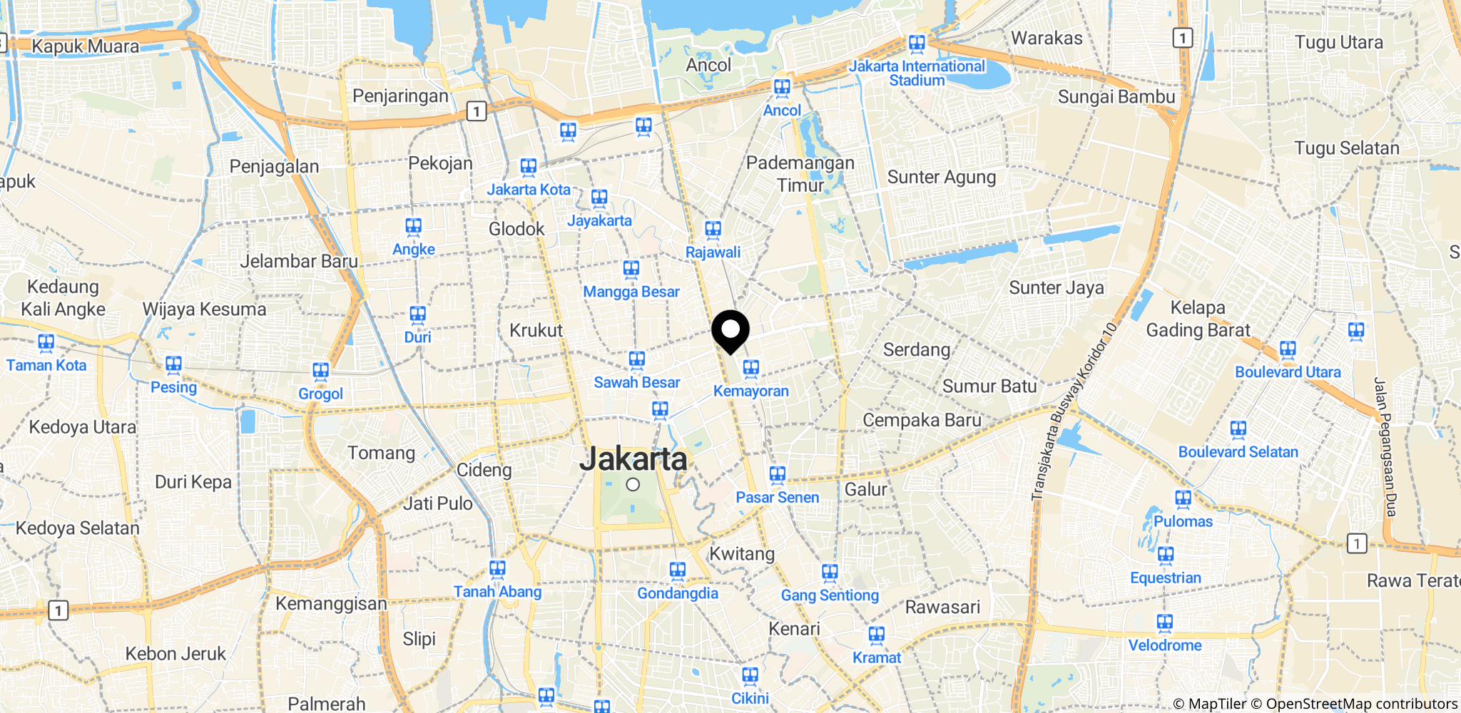 Domstolen i Jakarta, Indonesien, hvor retssagen mod Nadiem Makarim fandt sted