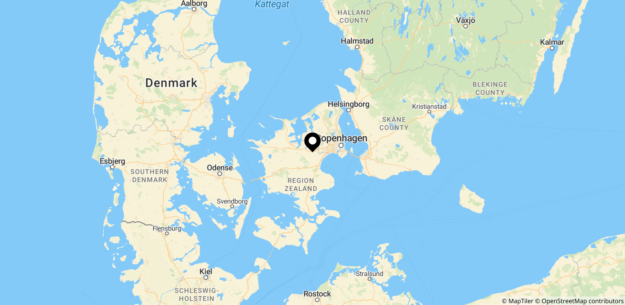 Himmelsøen ved Roskilde, hvor den efterlyste mand blev fundet død i en nærliggende sø