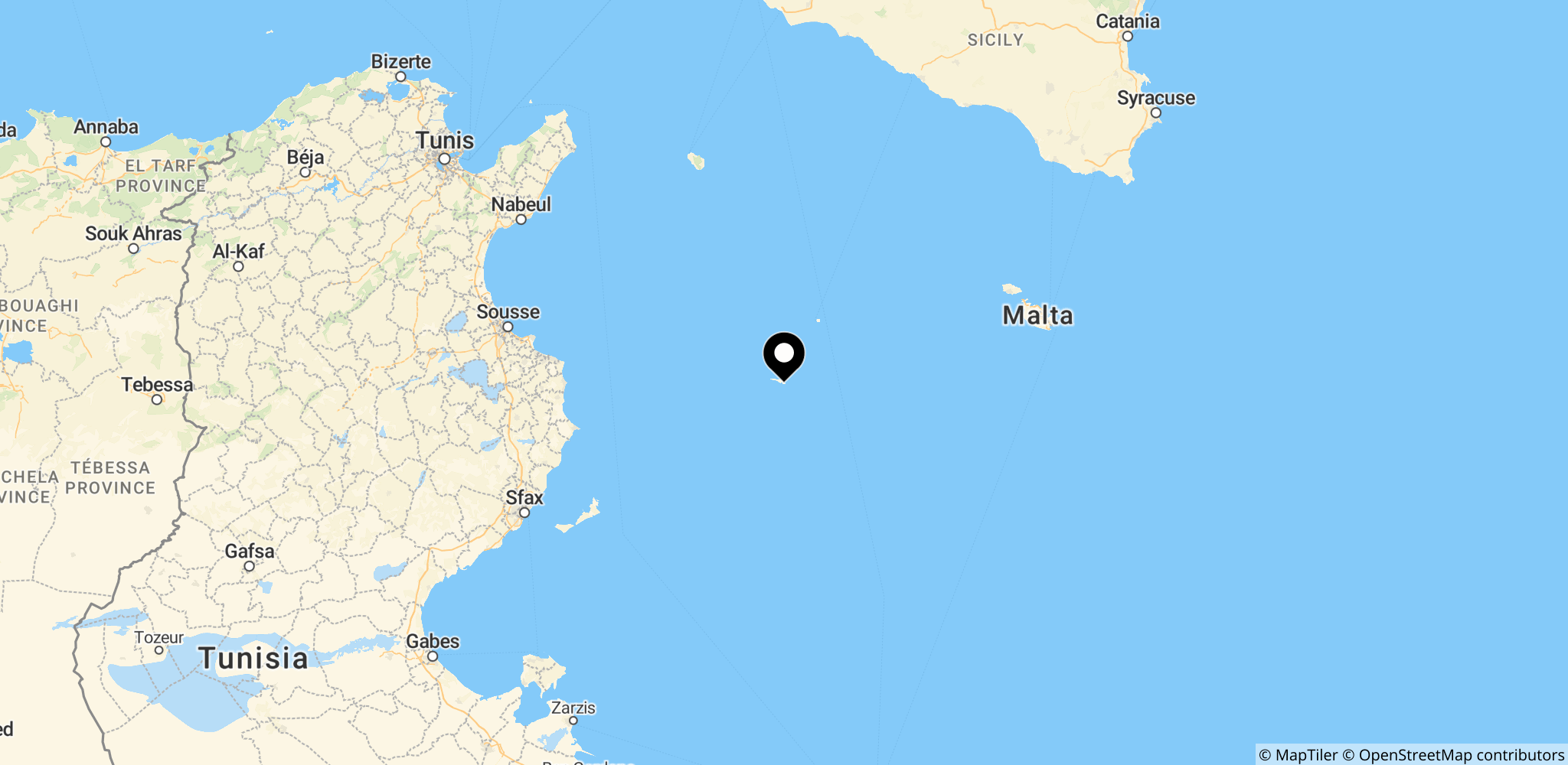 Kirkegården på Lampedusa, hvor migranter, der døde i overfarten, blev nævnt under pavens besøg