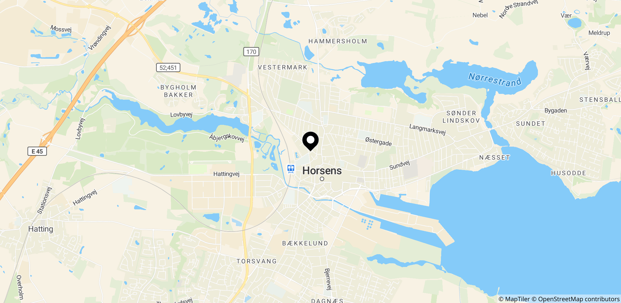 Retten i Horsens, hvor grundlovsforhøret finder sted