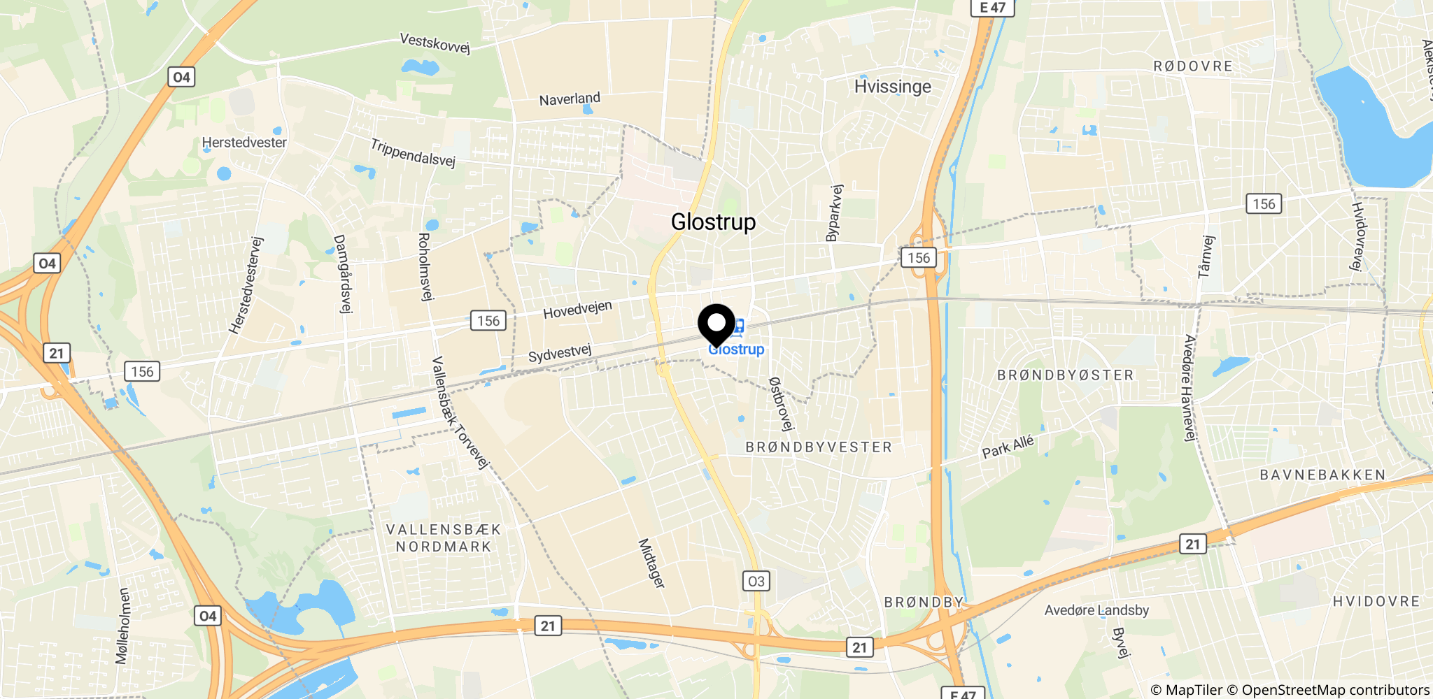 Retten i Glostrup, stedet hvor dommen om bedrageri blev afsagt.