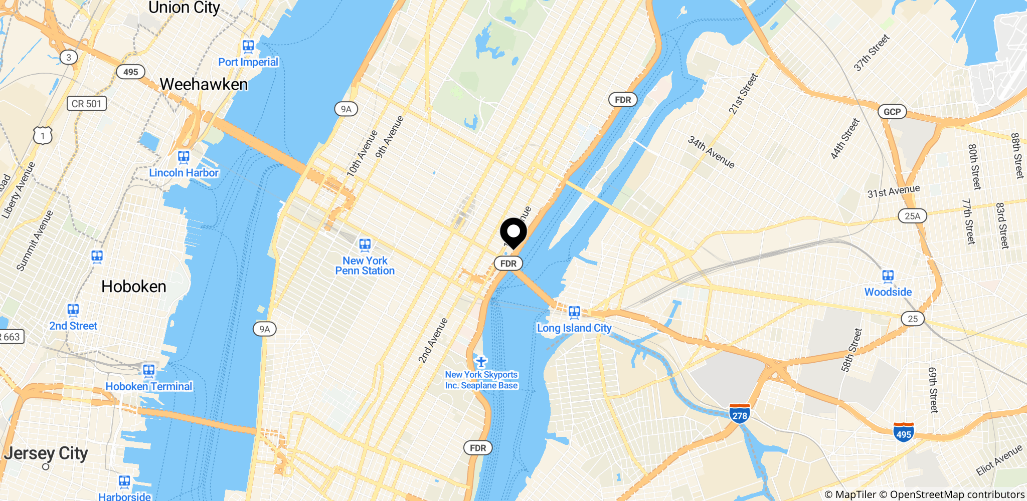 FN's hovedkvarter i New York, hvor talen fandt sted