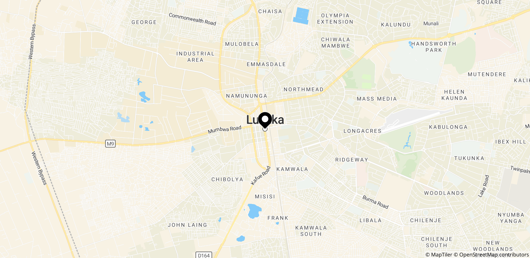 Lusaka, Zambia – stedet for planlagt statsbegravelse og hjemsendelse af liget