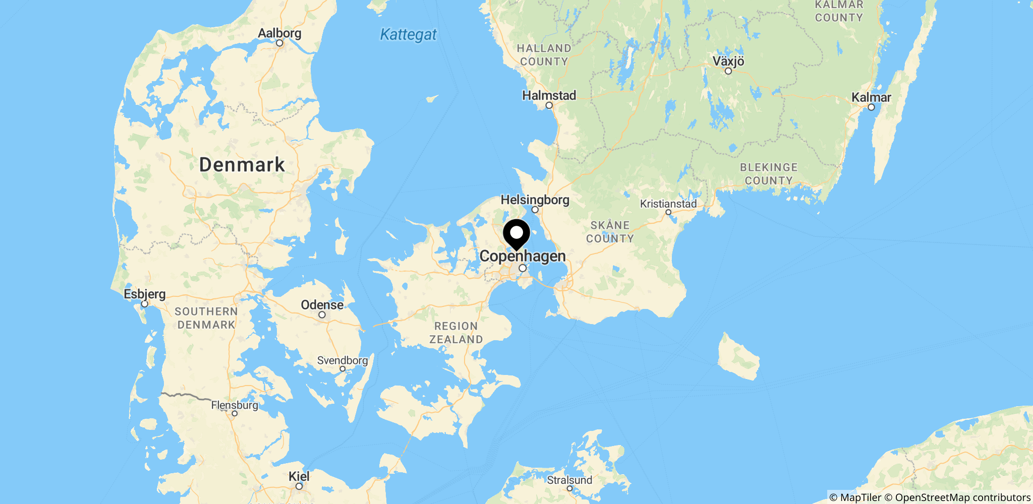 Området omkring Caroline Amalie Vej i Lyngby, hvor Regina sidst blev set