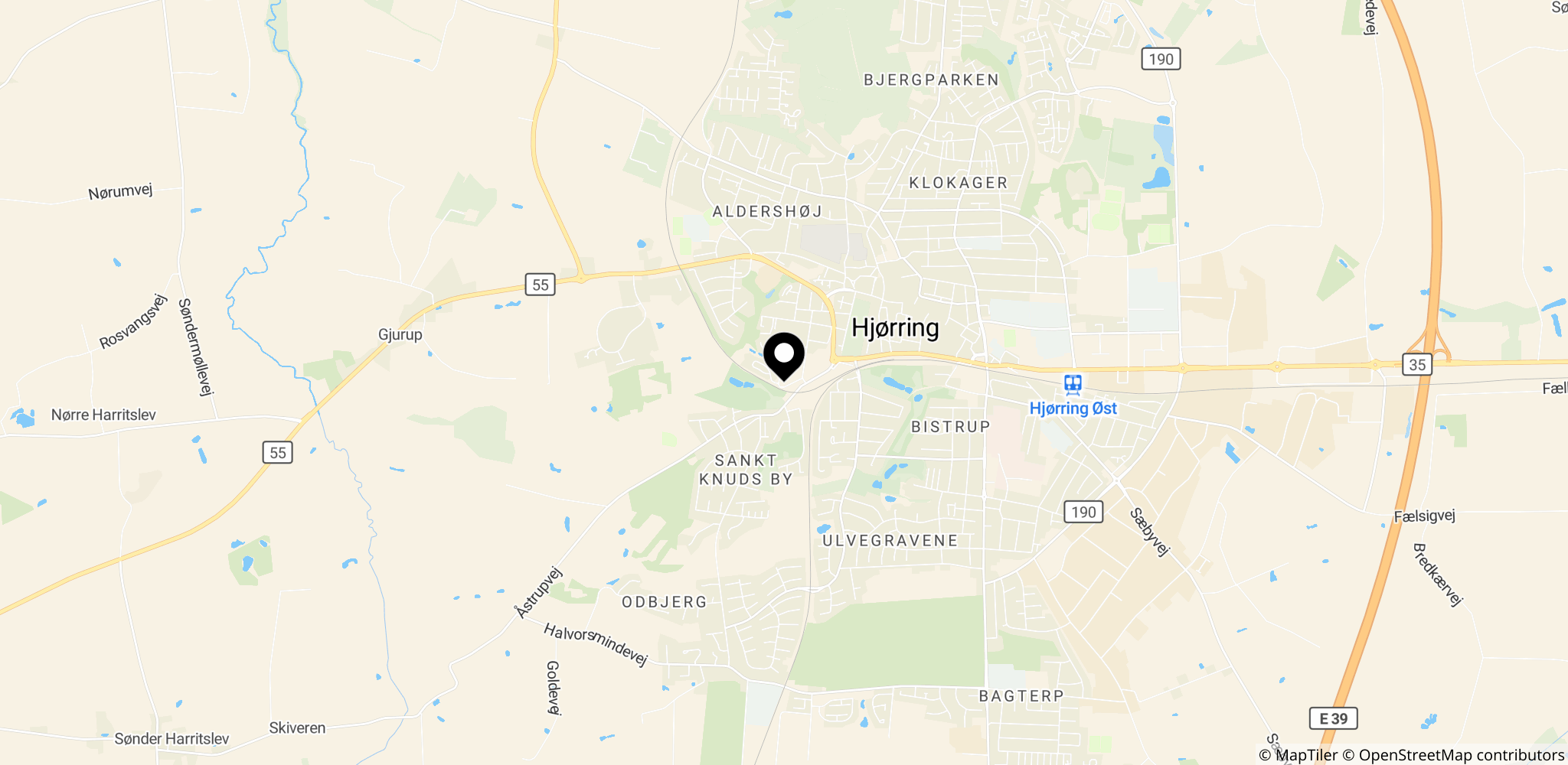 Retten i Hjørring, hvor dommen i kokain-sagen blev afsagt