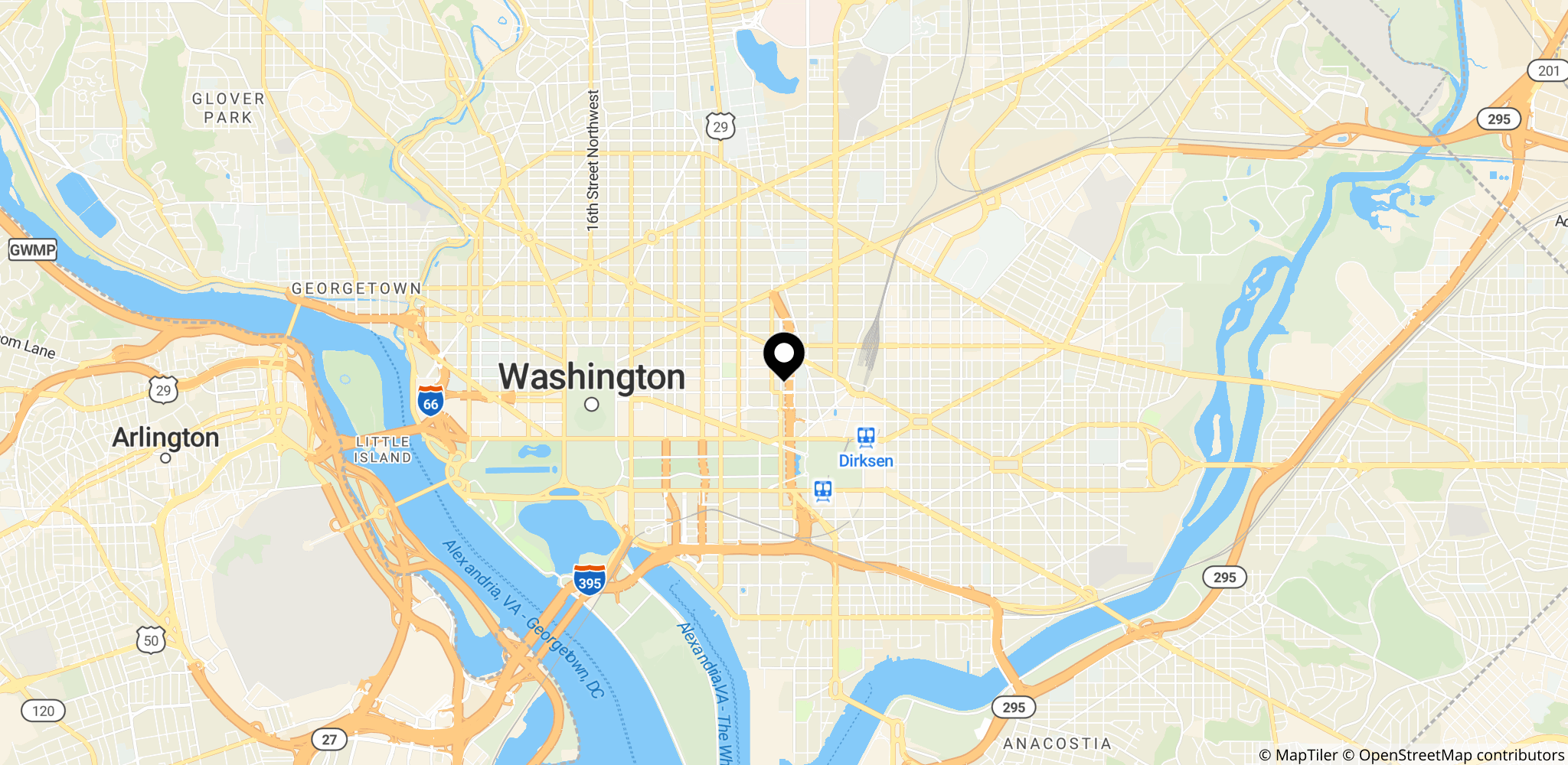 Capital Jewish Museum i Washington, DC, USA – stedet uden for hvilket to ansatte ved Israels ambassade blev dræbt i et angreb i 2025