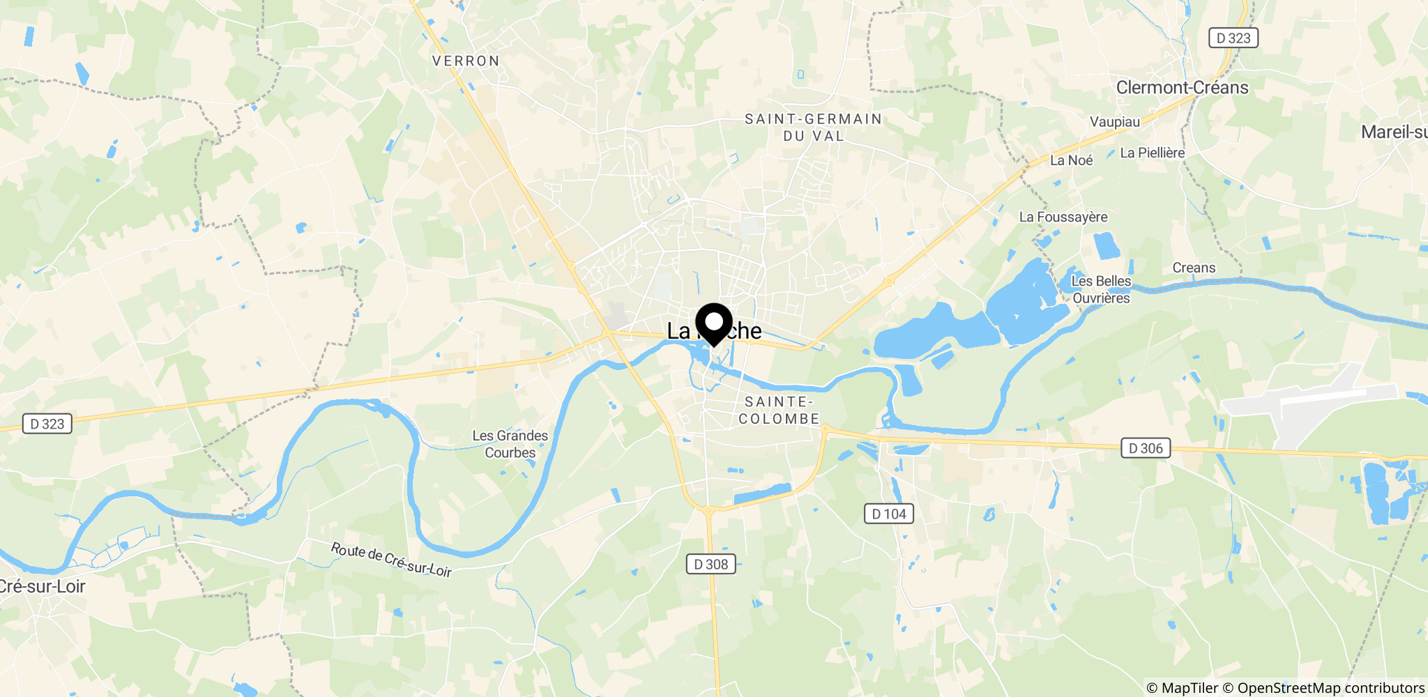 La Flèche, Frankrig – stedet for Bardellas valgkampbegivenhed