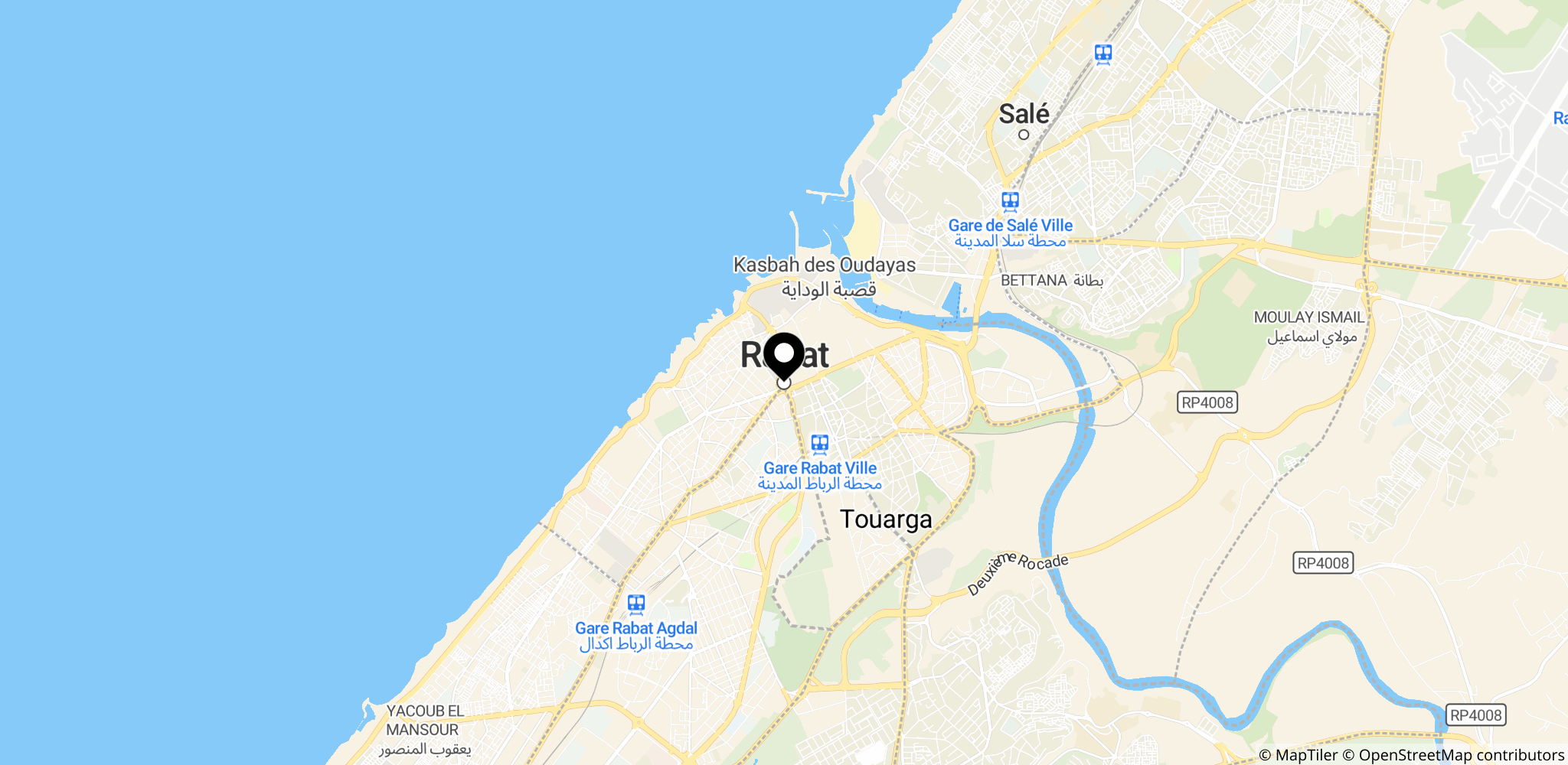 Mulige værtsbyer i Marokko for VM 2030 (64 hold): Rabat