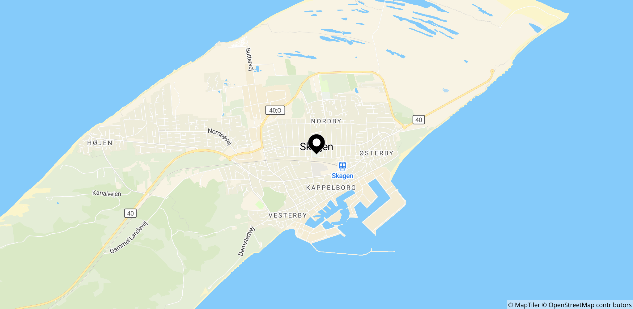 Skagen Marathon-området i Skagen, Danmark