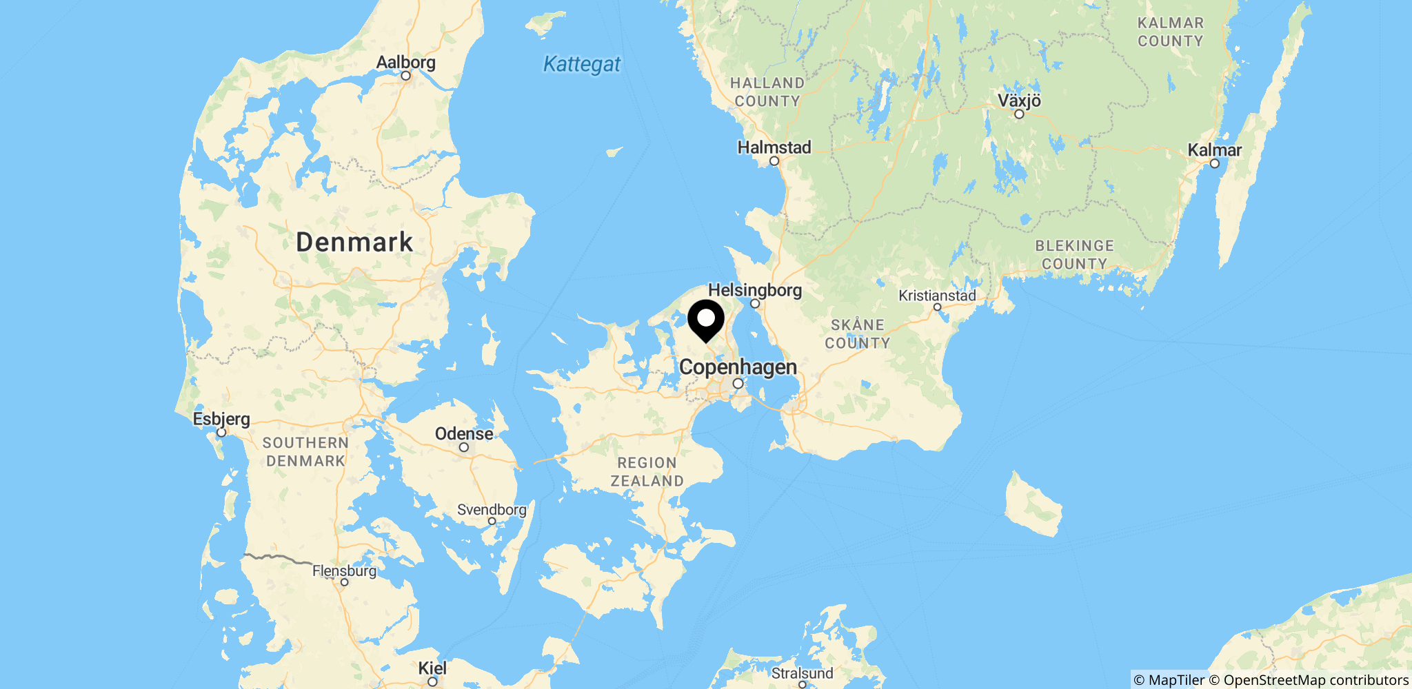 Region Hovedstaden i Danmark – området med den største koncentration af indbrud i private boliger i 2016–2017 ifølge analysen.