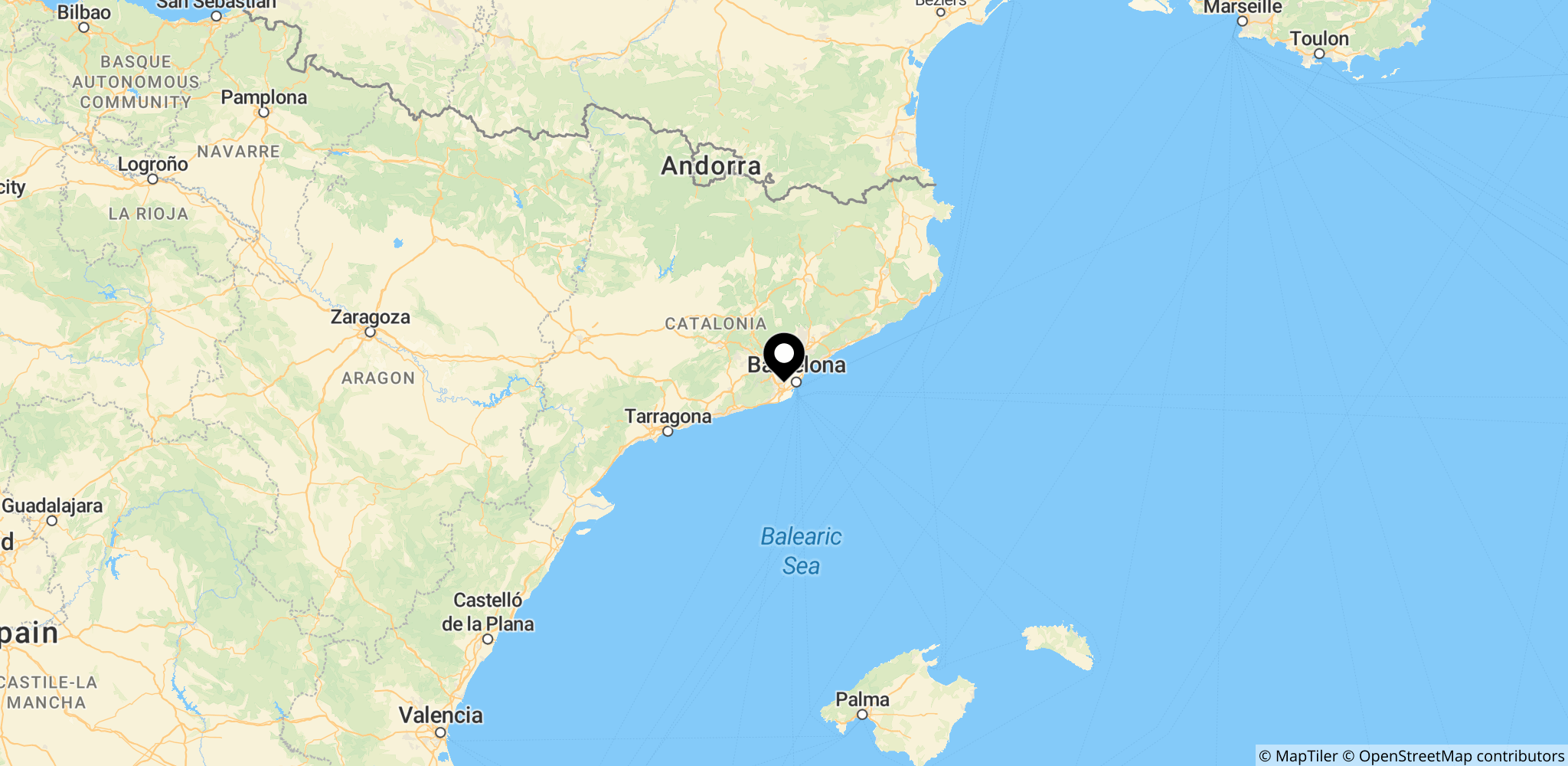 Området omkring Esplugues de Llobregat ved Barcelona, hvor Lamine Yamals hjem blev forsøgt indbrud