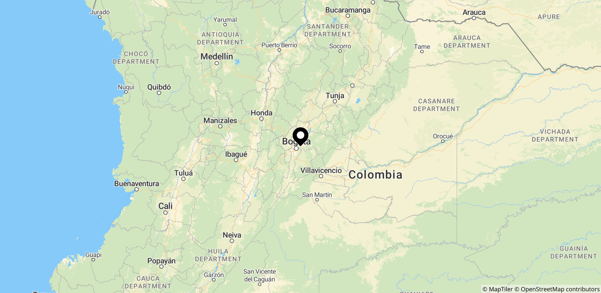 Området i Meta-provinsen i Colombia, hvor bønder kæmper med konsekvenserne af manglende støtte og oversvømmelser, der påvirker coca-substitution og markedsadgang.