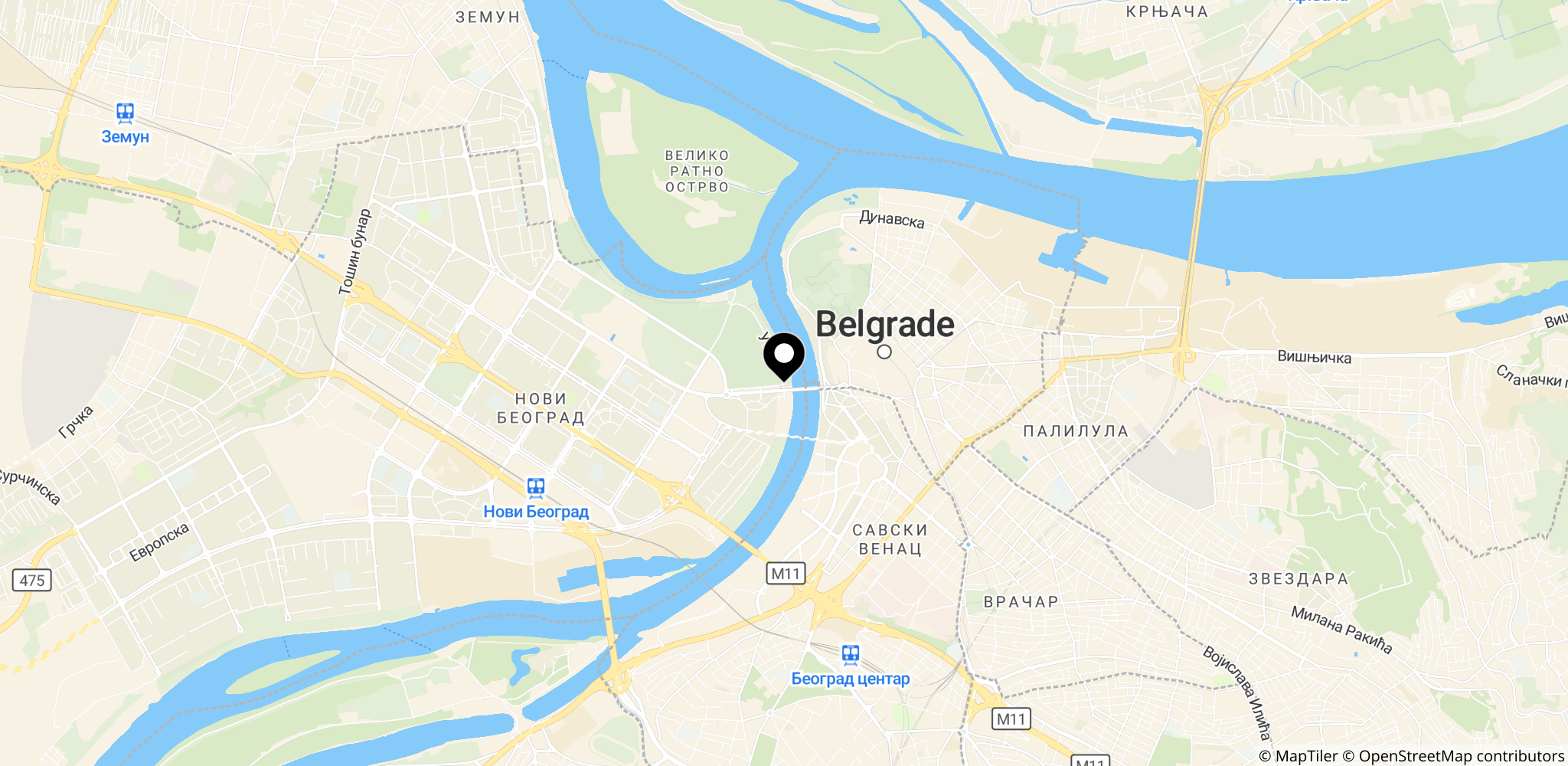 Beograd i Serbien – geografisk kontekst i forhold til Banjska i Nordkosovo