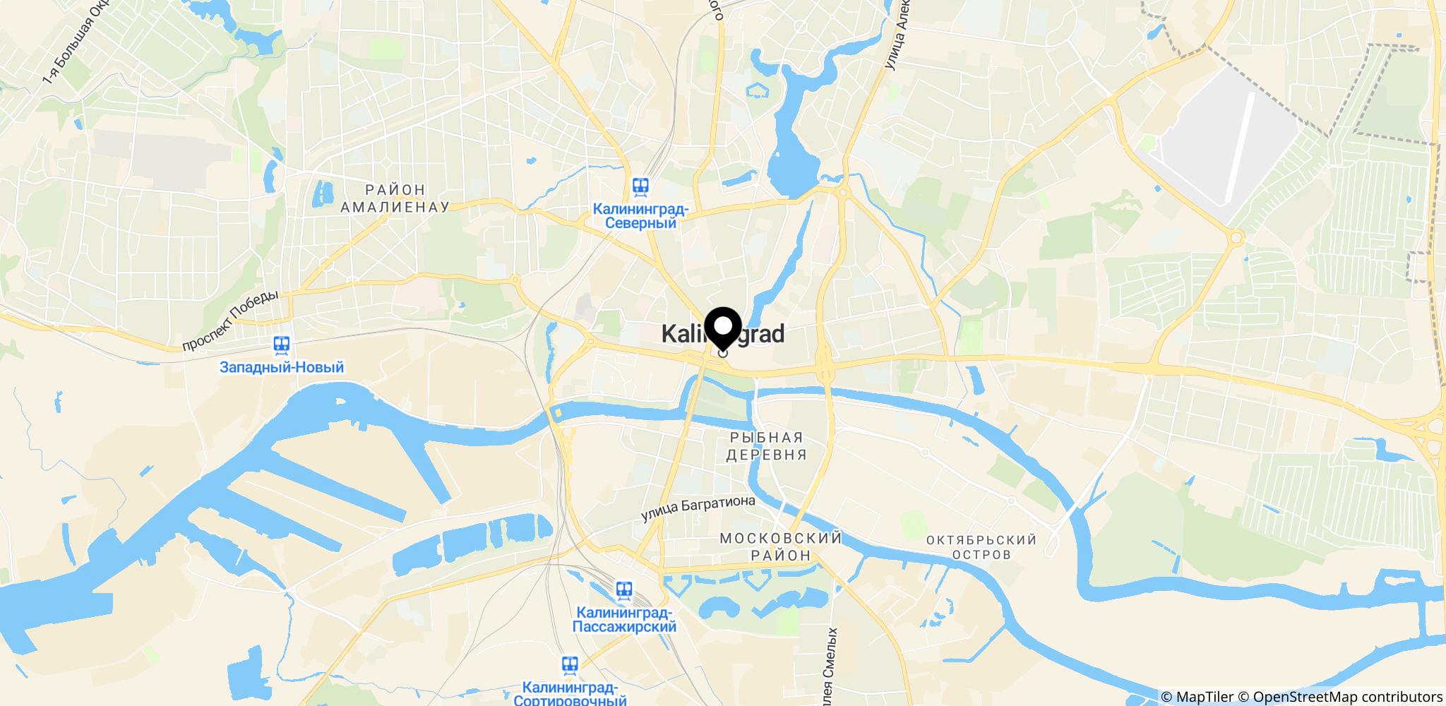 Området omkring Kaliningrad i Østersøen, hvor russiske baser og jagerfly ofte opererer