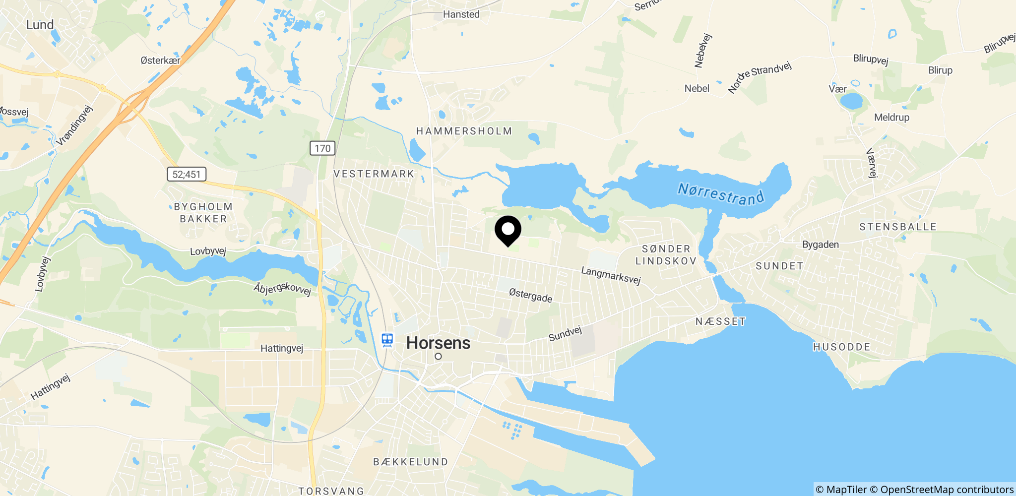 Hybel Arena i Horsens, stedet hvor sæsonpremieren mellem Horsens og Nordsjælland finder sted