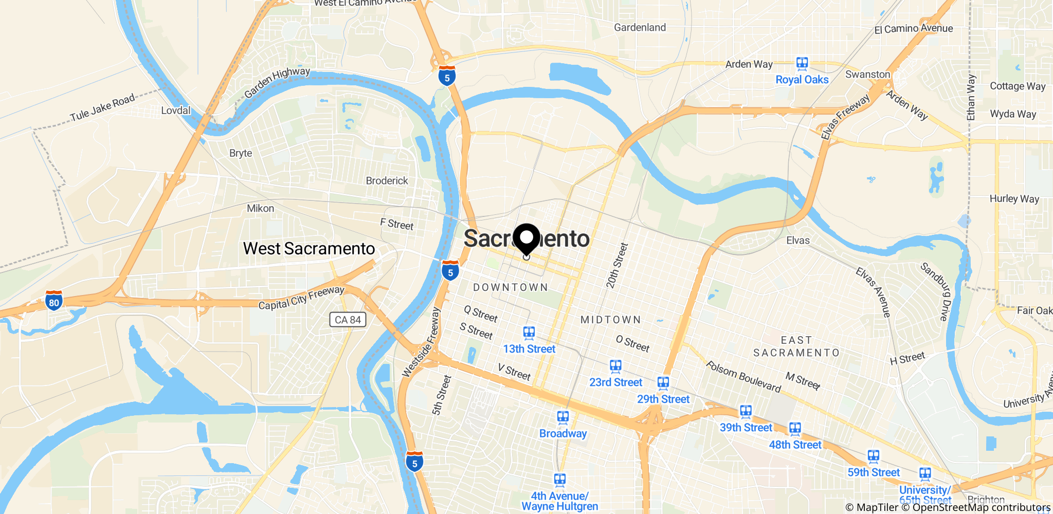 Sacramento, Californien (USA) – hjemstavn i relation til Eric Swalwell