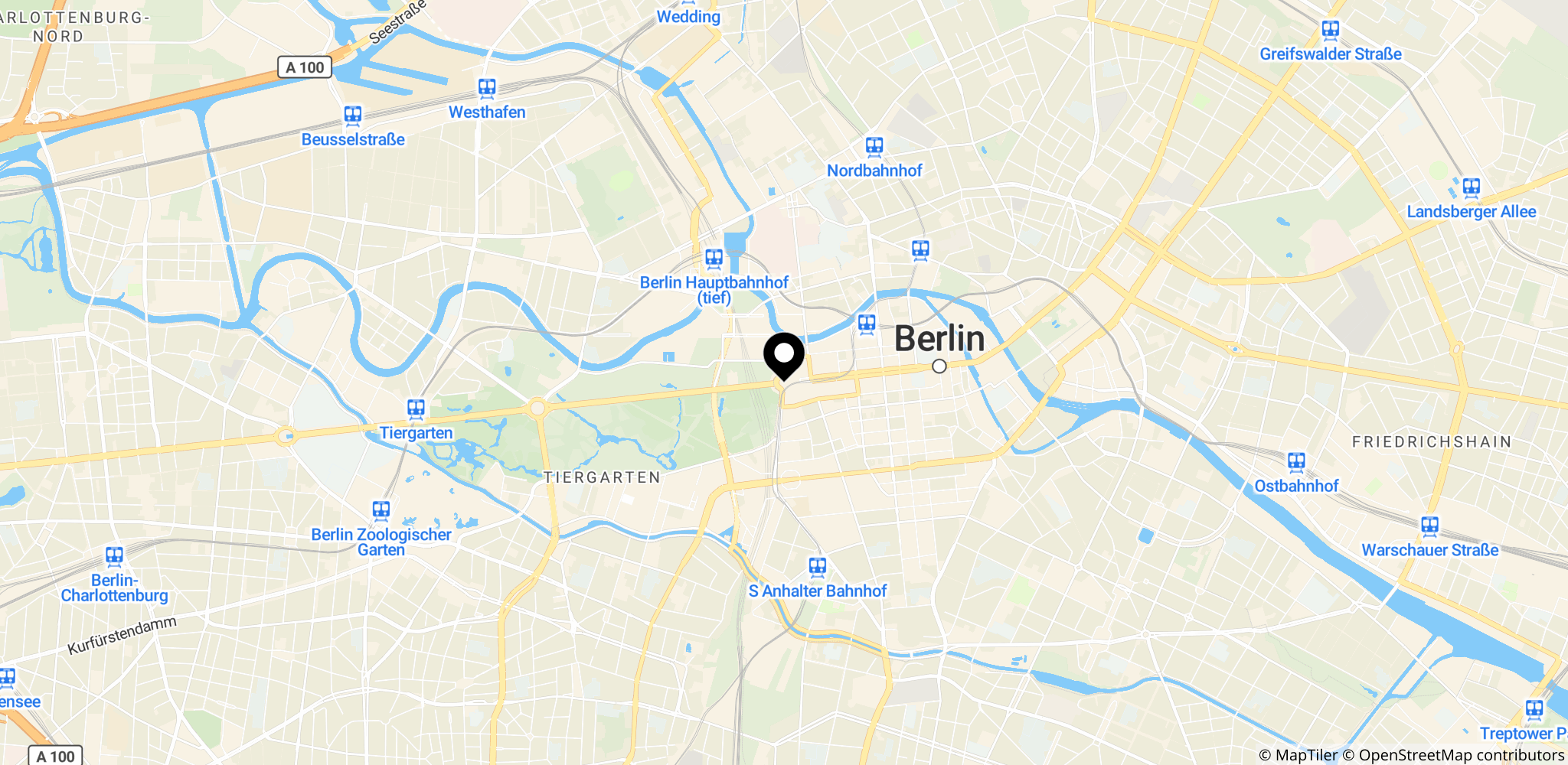 Området omkring Brandenburger Tor i Berlin, Tyskland – eksempel på Centraleuropas og Nordvesteuropas øgede nedbør og oversvømmelser