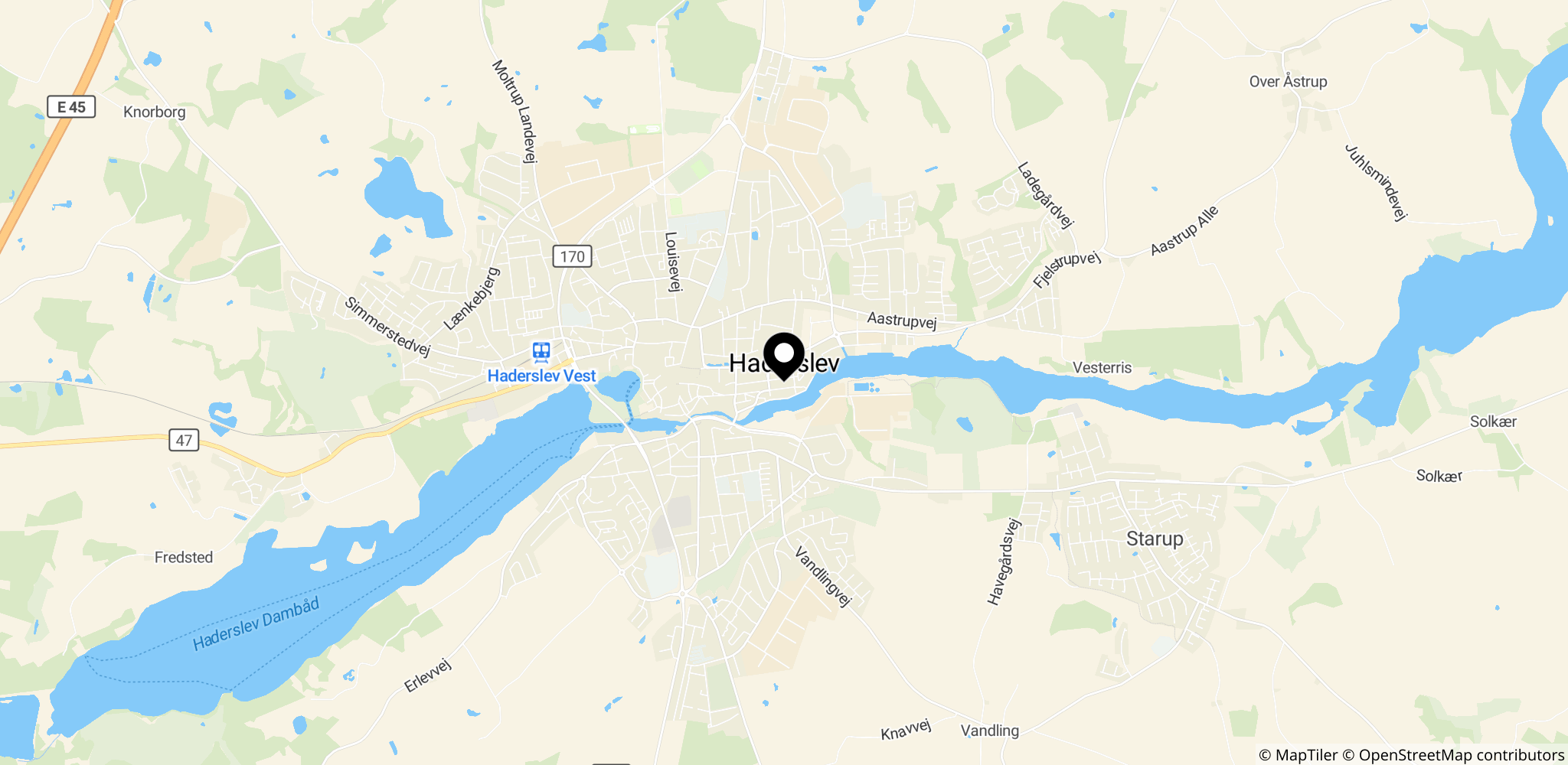 Haderslev Stift i Haderslev, Sønderjylland – nævnt som del af debatten om Store Bededag (kirkelige miljøer).