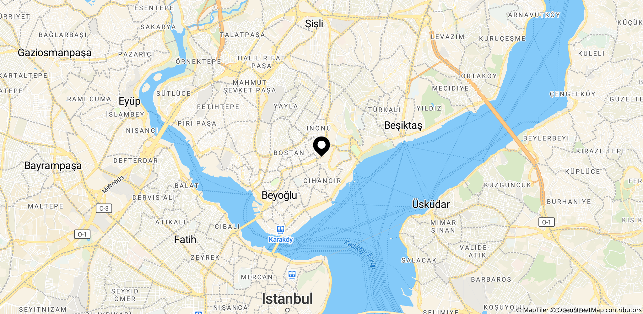 Taksim-pladsen i Istanbul, centrum for 1. maj-markeringer og myndighedernes tilstedeværelse