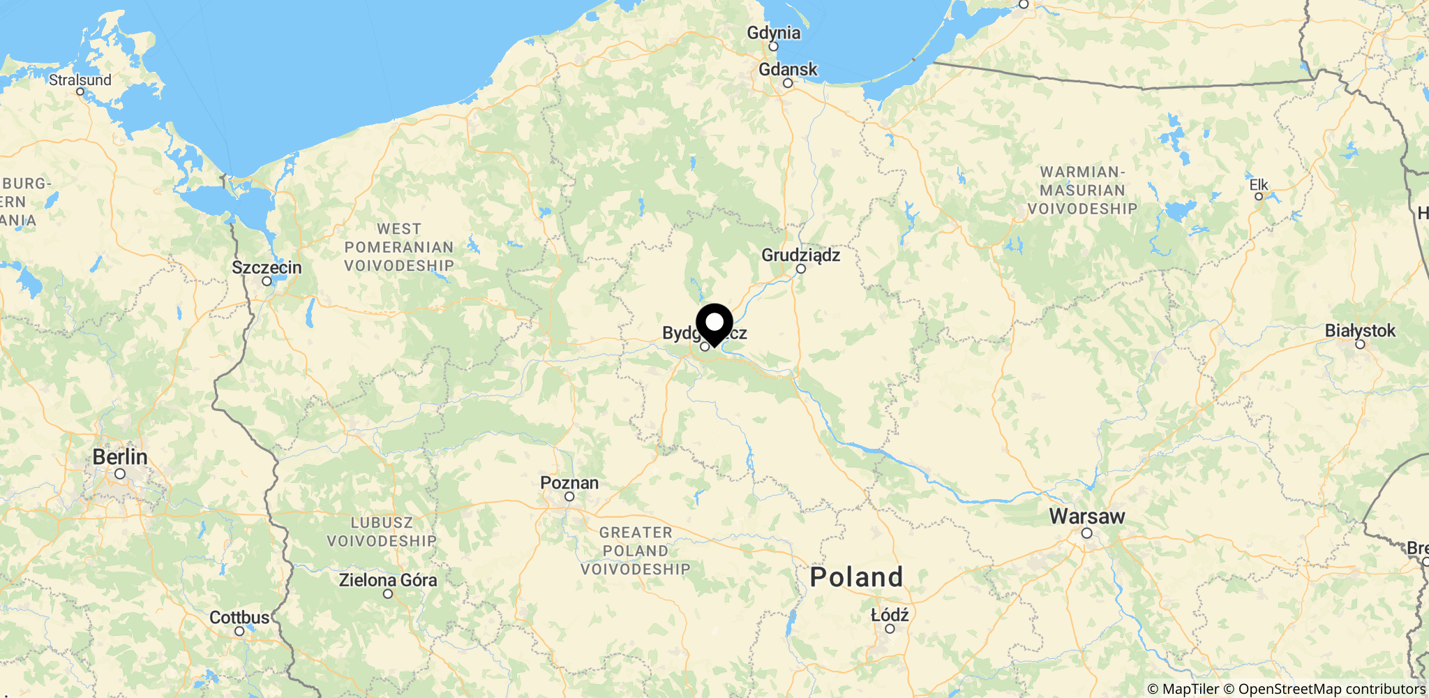 Kort over Polen, der illustrerer den mulige flytning af tropper til NATOs østlige flanke.