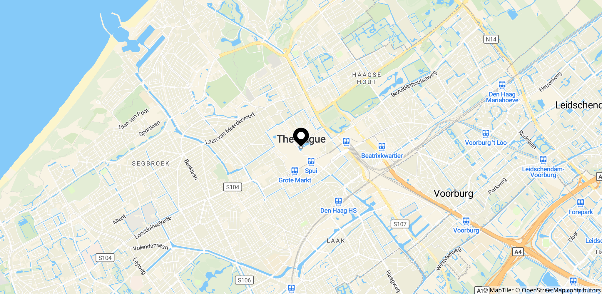 Den Haag (Haag) i Nederlandene, hvor Haag-domstolene fører tilsyn med Mladić-sagen